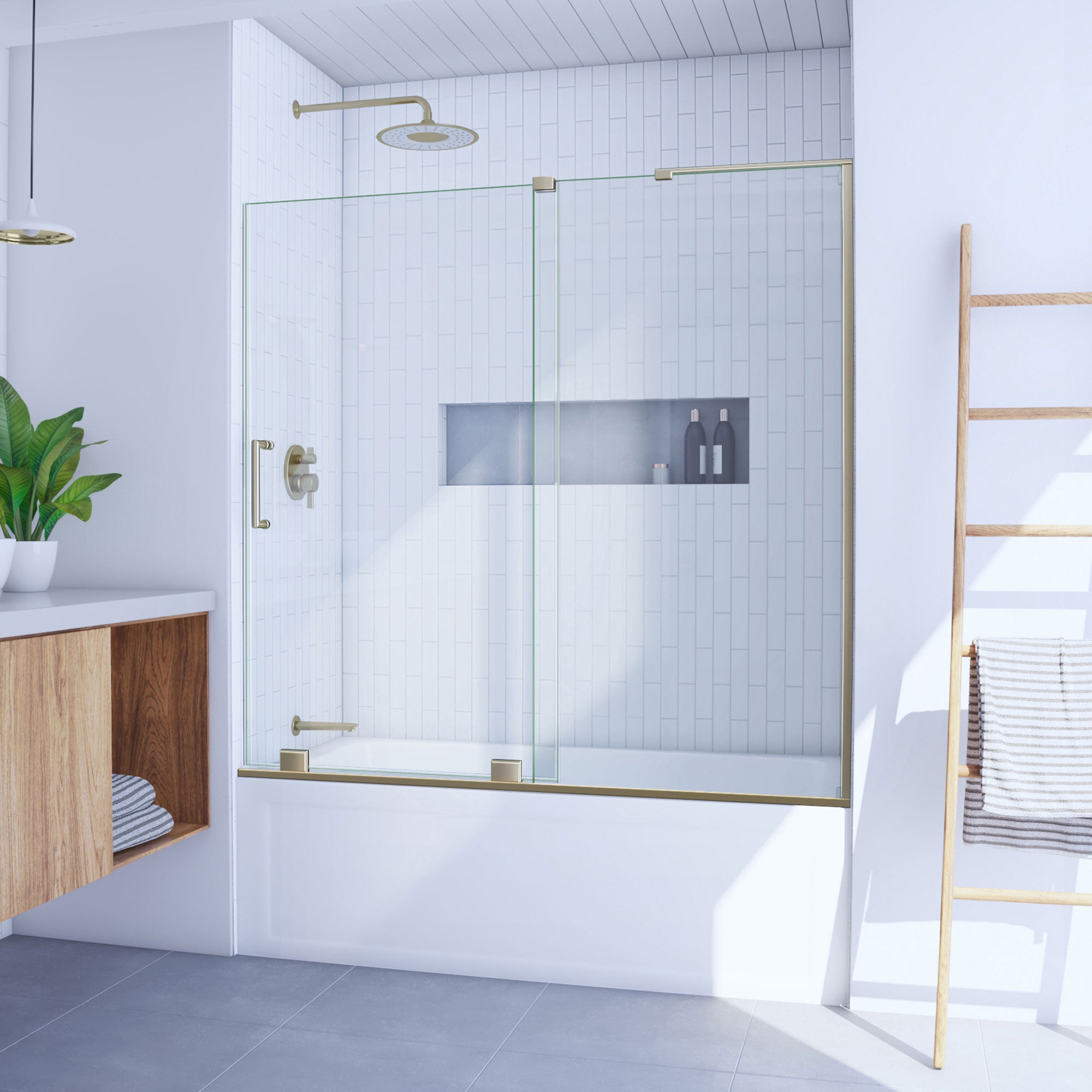 DreamLine Mirage-X 55 - 59" W Tub Door