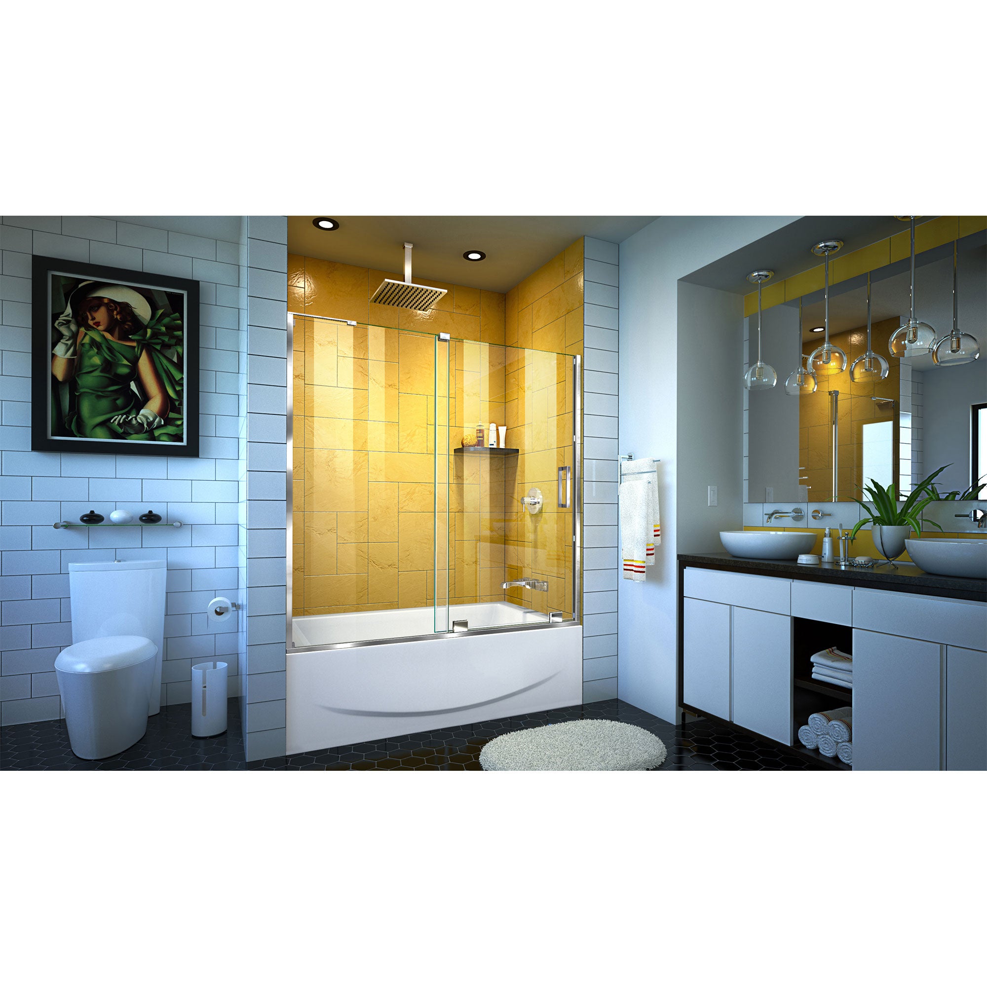 DreamLine Mirage-Z 56-60" W Sliding Tub Door