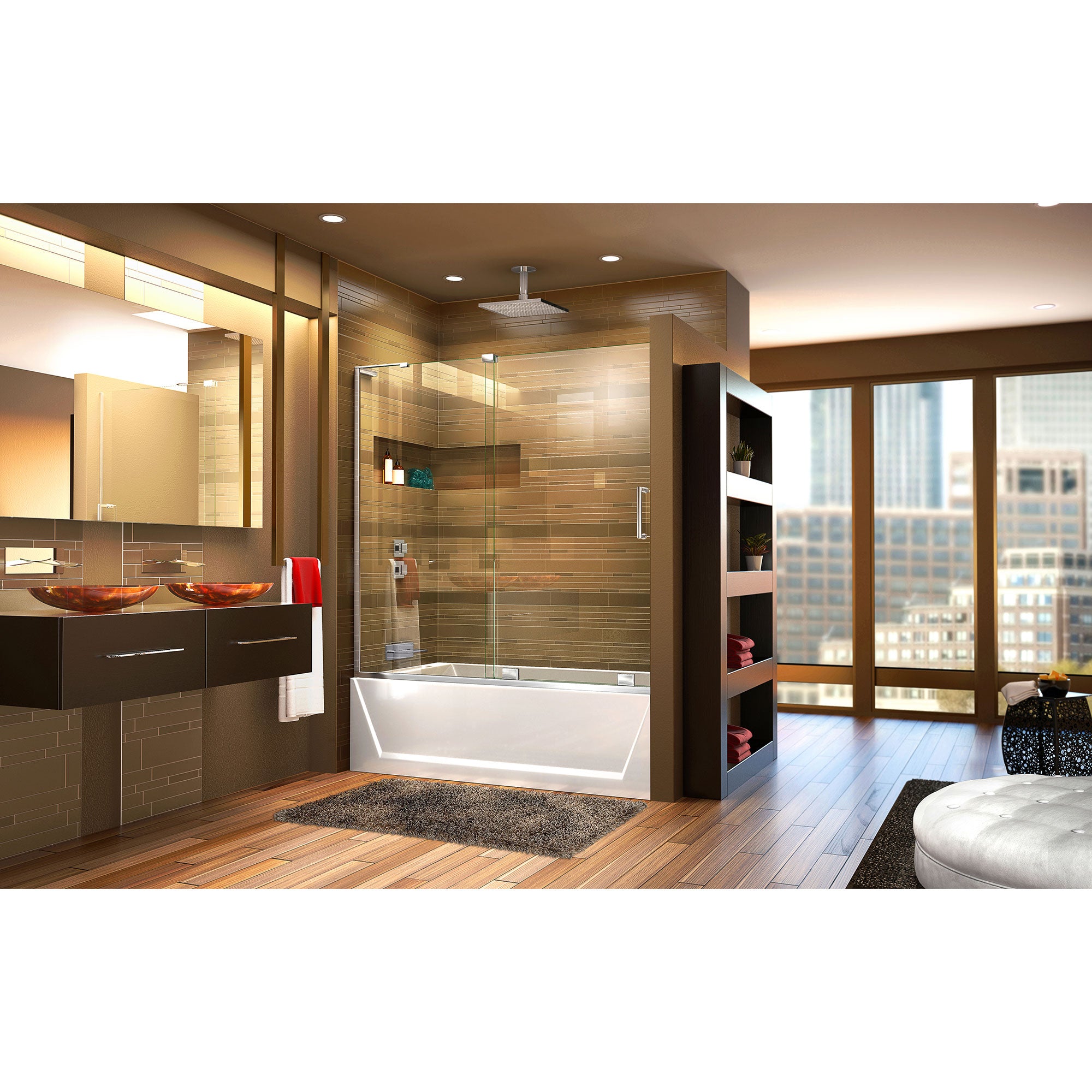 DreamLine Mirage-X 55 - 59" W Tub Door