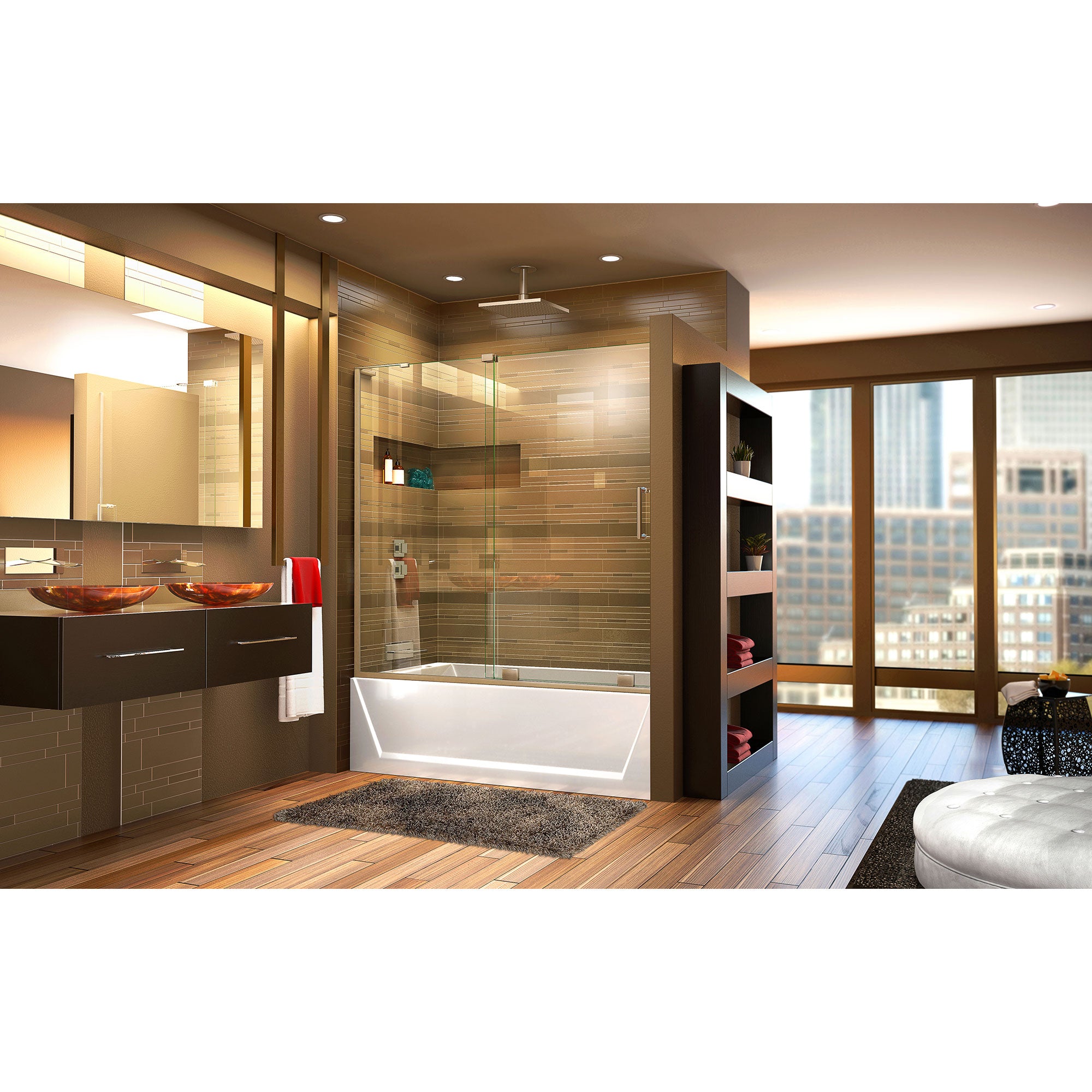 DreamLine Mirage-X 55 - 59" W Tub Door