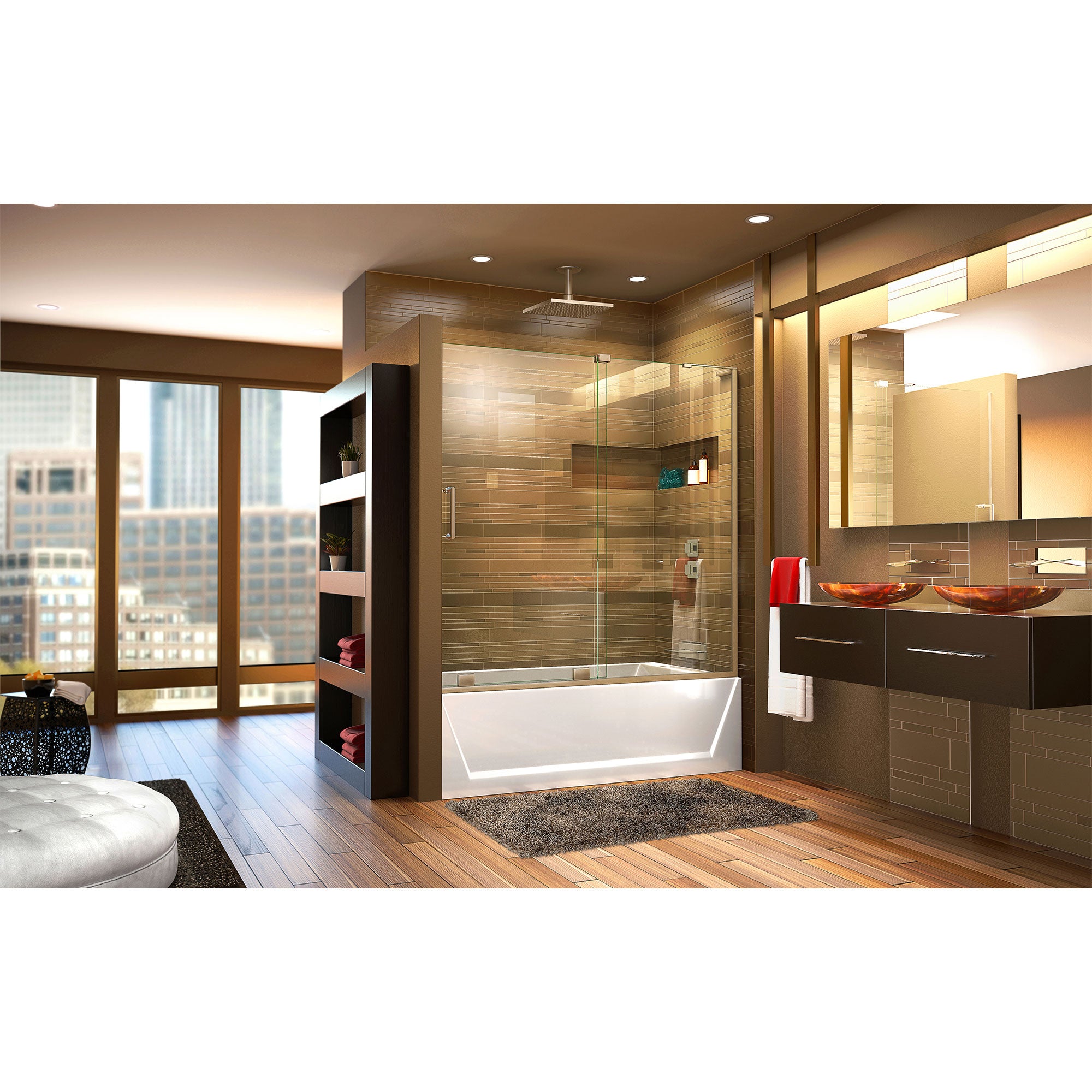 DreamLine Mirage-X 55 - 59" W Tub Door