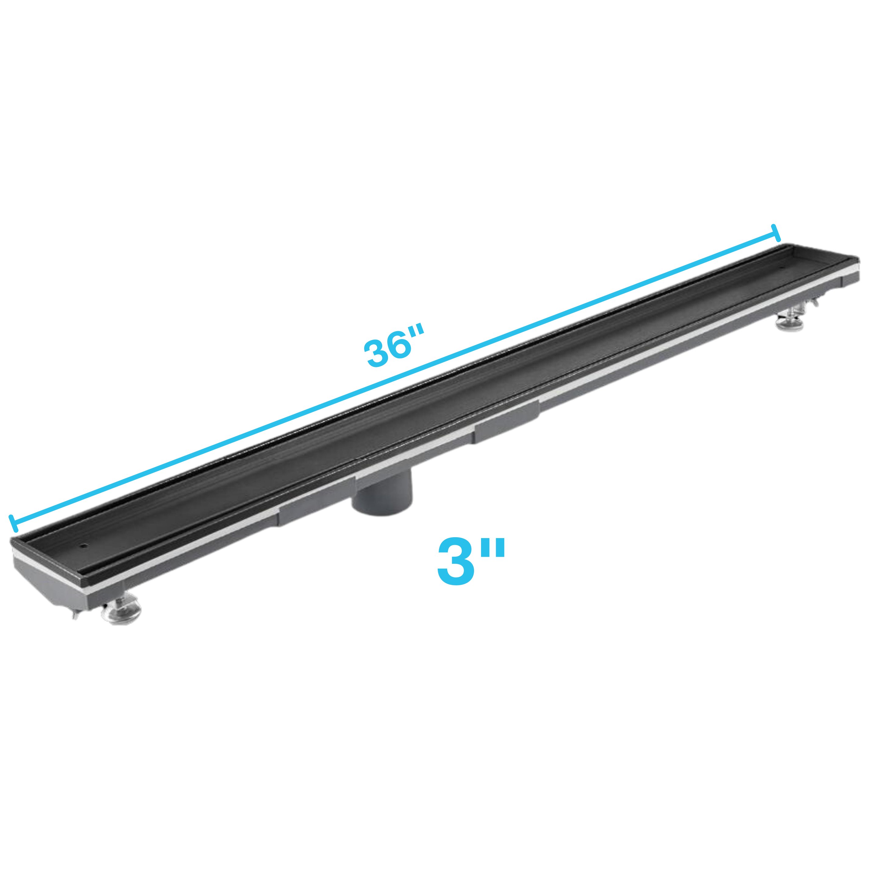 Mist (Tile-In) Adjustable Kit Lagos Linear Drain 3" High Flow