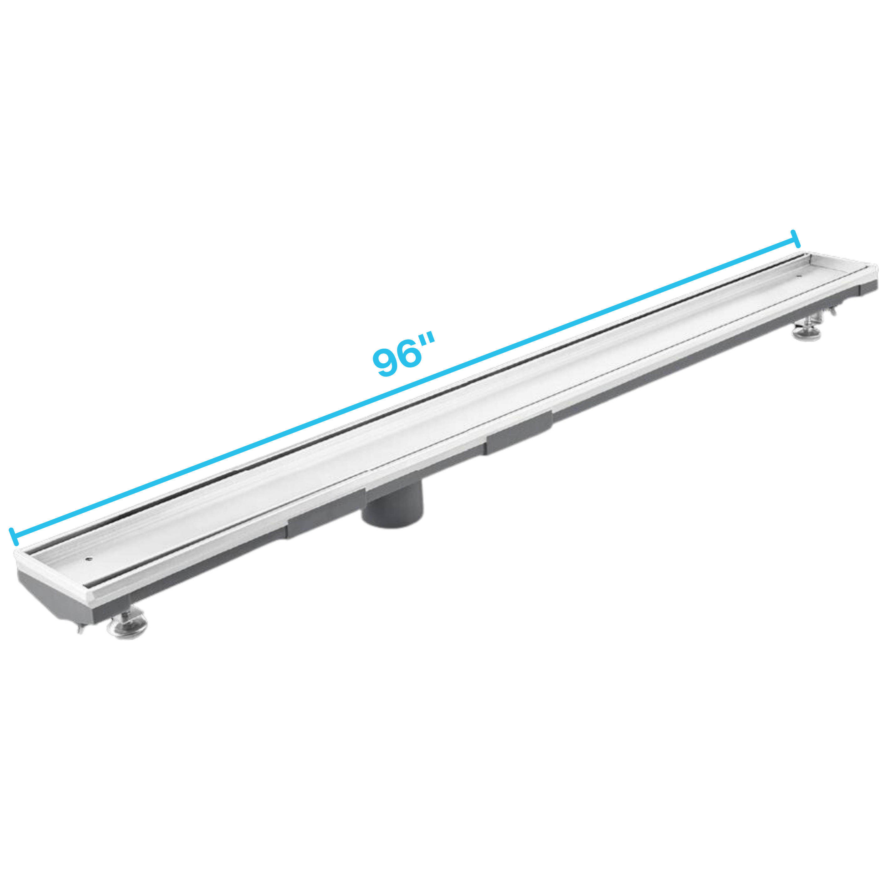 Mist (Tile-In) Adjustable Kit Lagos Linear Drain 3" High Flow