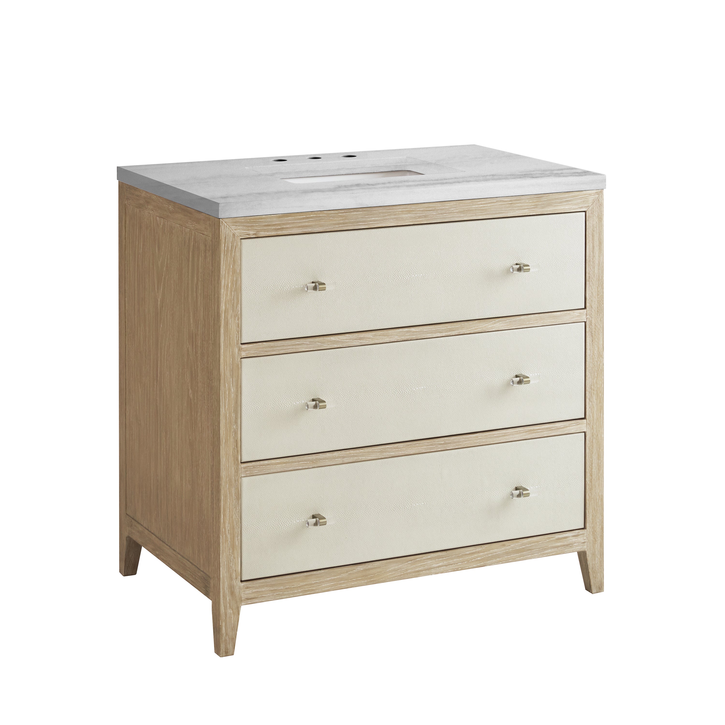James Martin Celeste 36" Single Vanity in Sunwashed Oak with 3cm Countertop