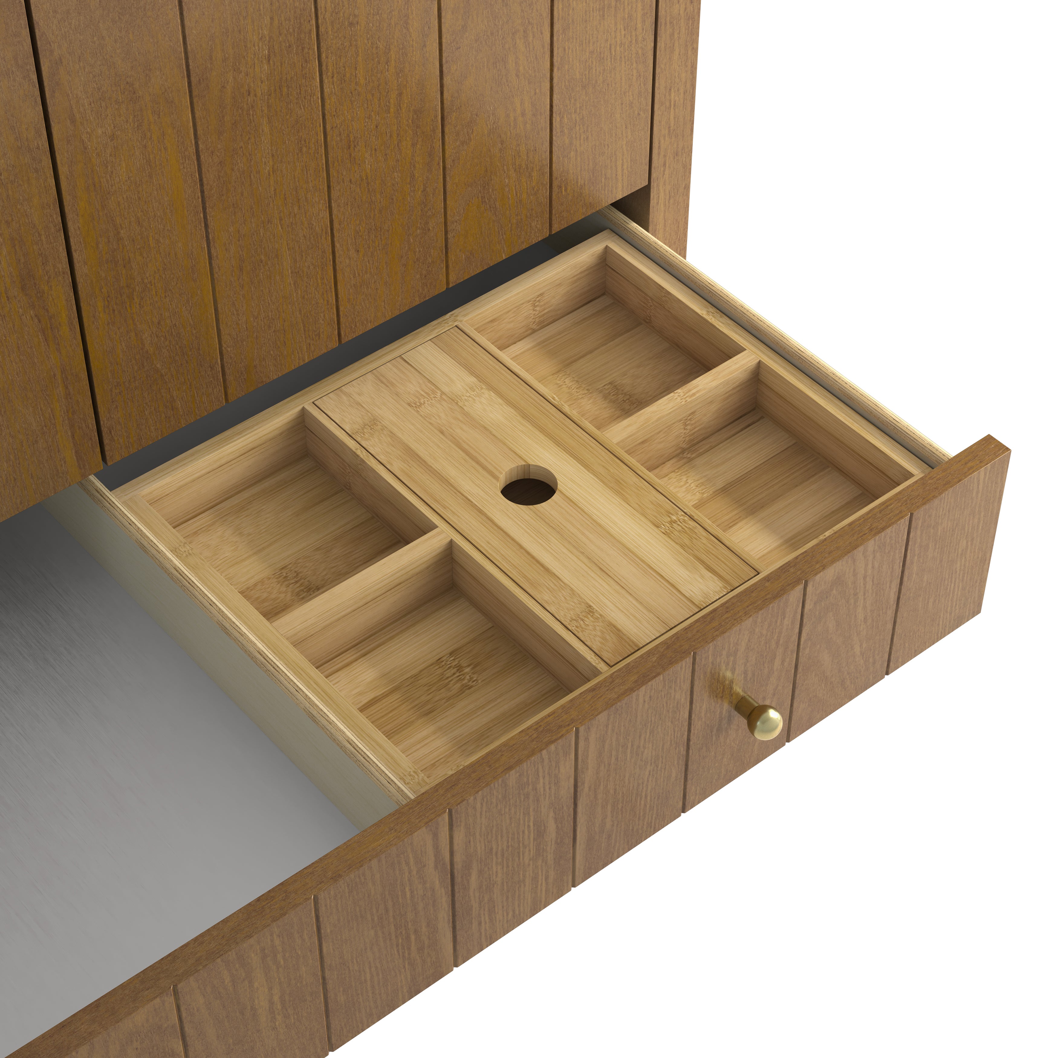 James Martin Hudson 36" Single Vanity in Honey Oak with 3cm Countertop