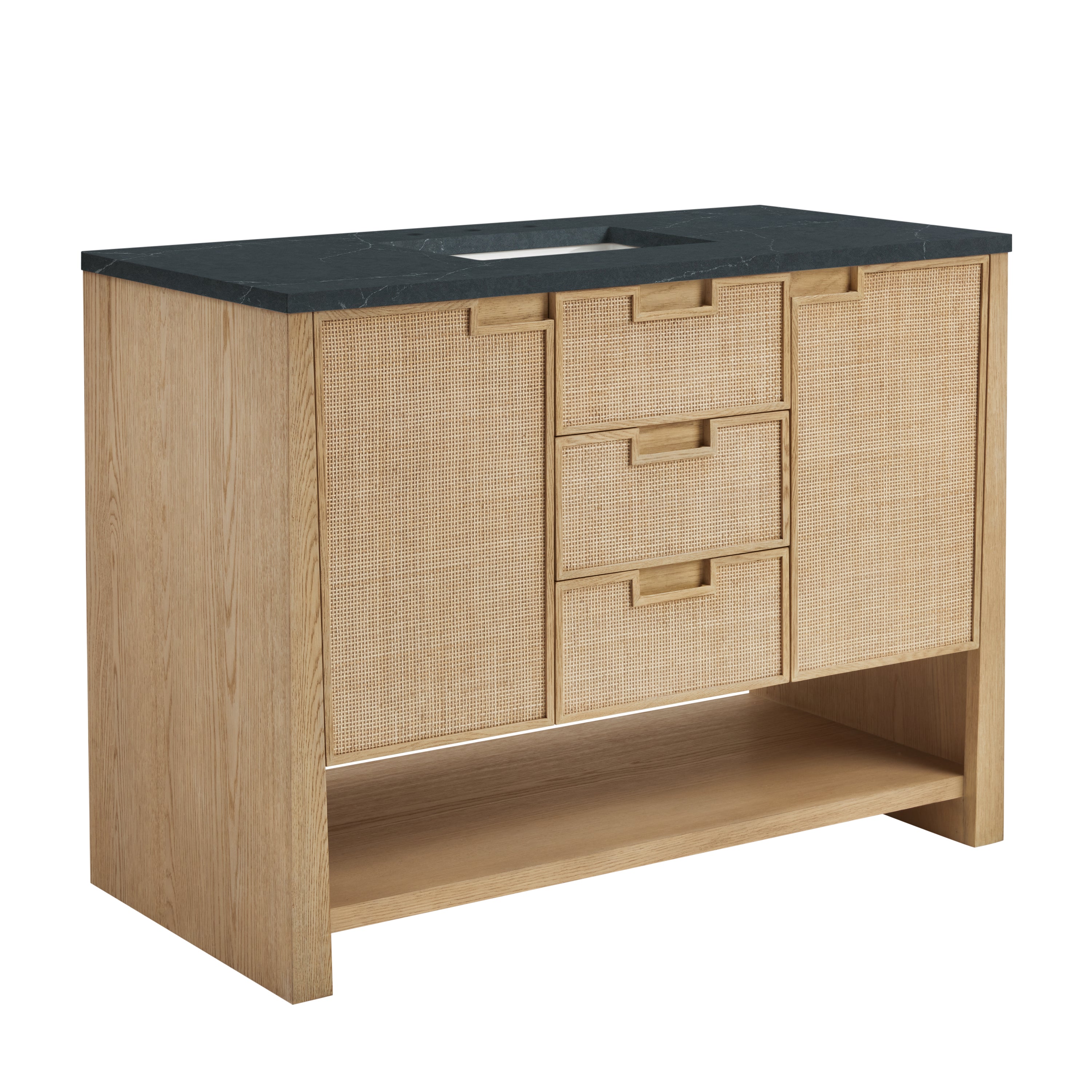 James Martin Solene 48" Single Vanity in Seaside Oak with 3cm Countertop