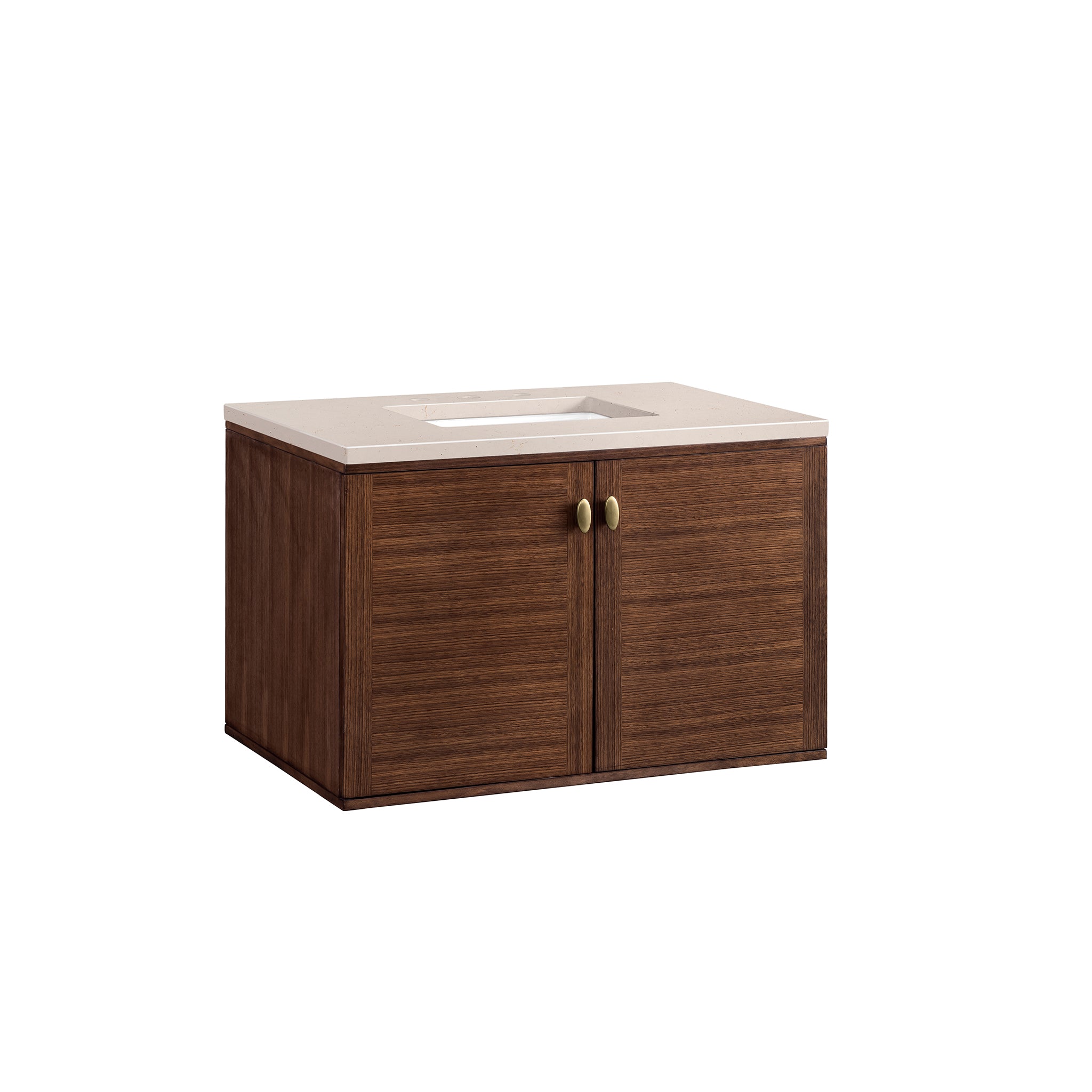 James Martin Amberly 36" Single Vanity in Mid-Century Walnut with 3cm Countertop