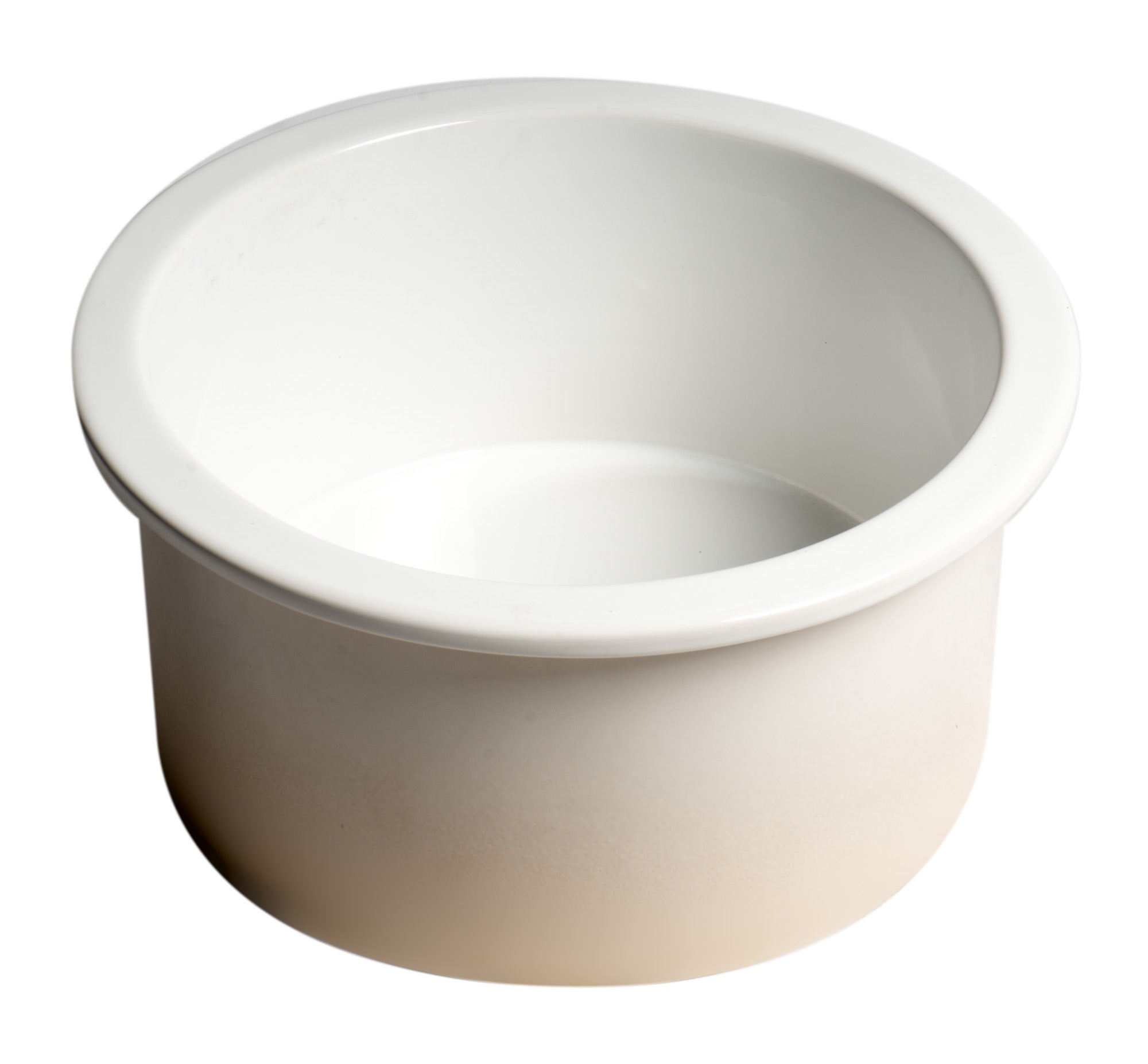 ALFI brand ABF1818R Round 18" x 18" Undermount / Drop In Fireclay Prep Sink