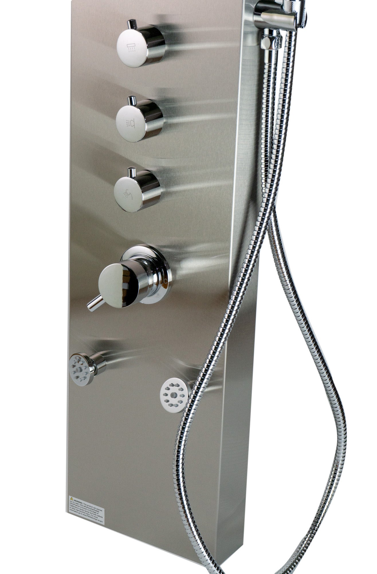 ALFI brand  ABSP40 Stainless Steel Shower Panel with 6 Body Sprays