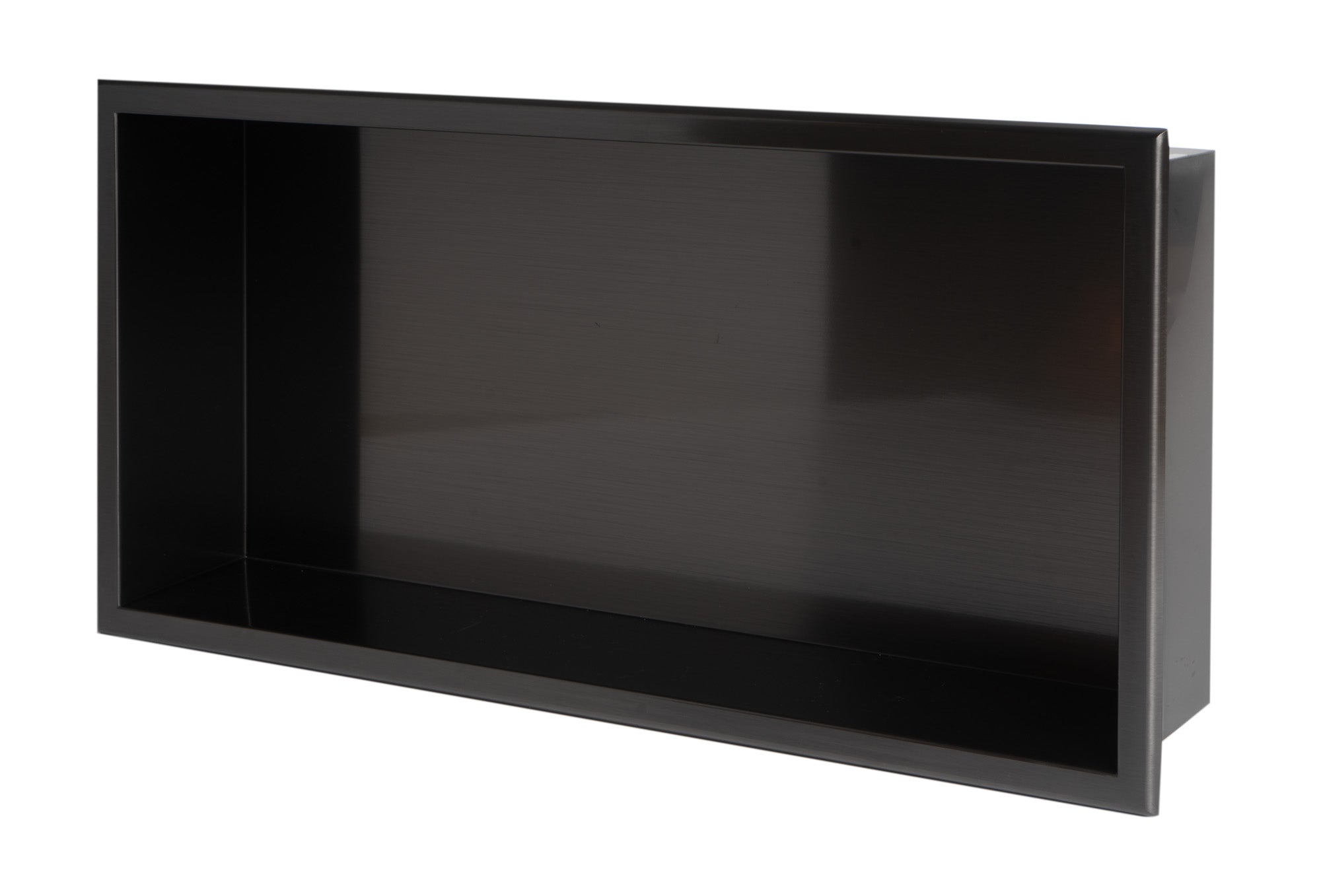 ALFI brand ABNP2412 24" x 12" Stainless Steel Horizontal Single Shelf Shower Niche