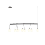 Modern 8-Light Globe Pendant Lights Hanging Chandelier for Kitchen Island