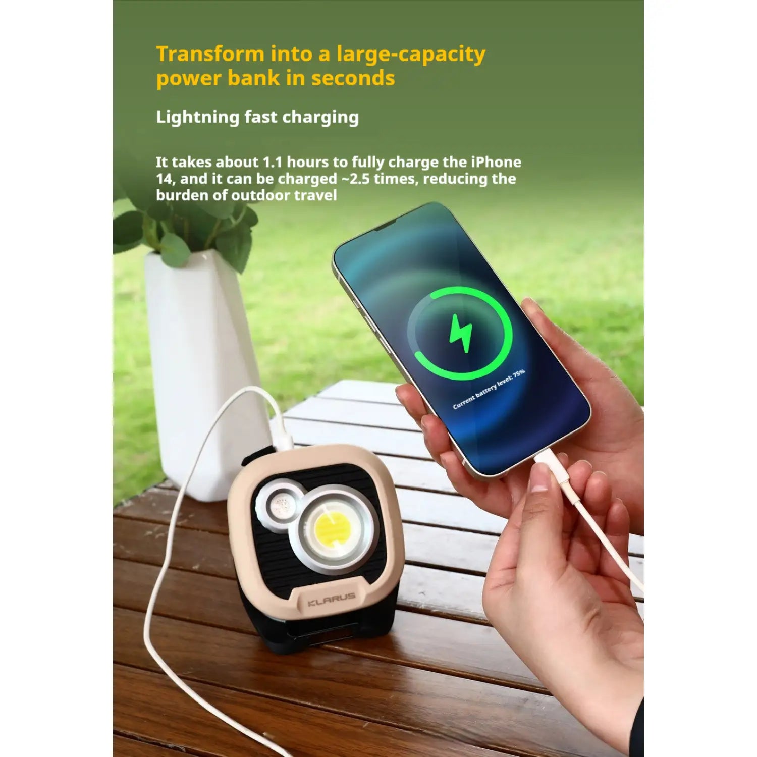 Modern Outdoor LED Light for Camping Garden and Evening Vibes