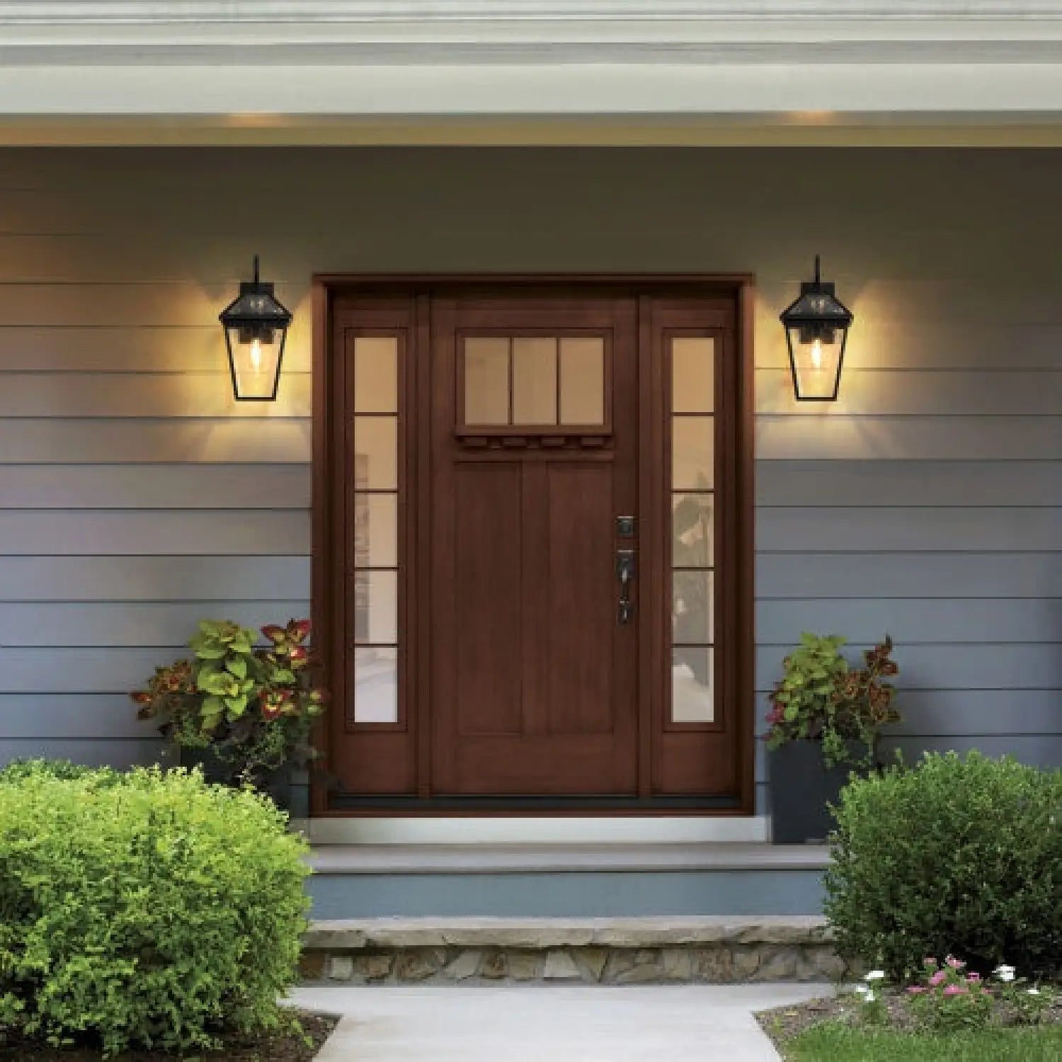Modern Wall Lights - Outdoor Waterproof Wall Lamps (2-Pack)
