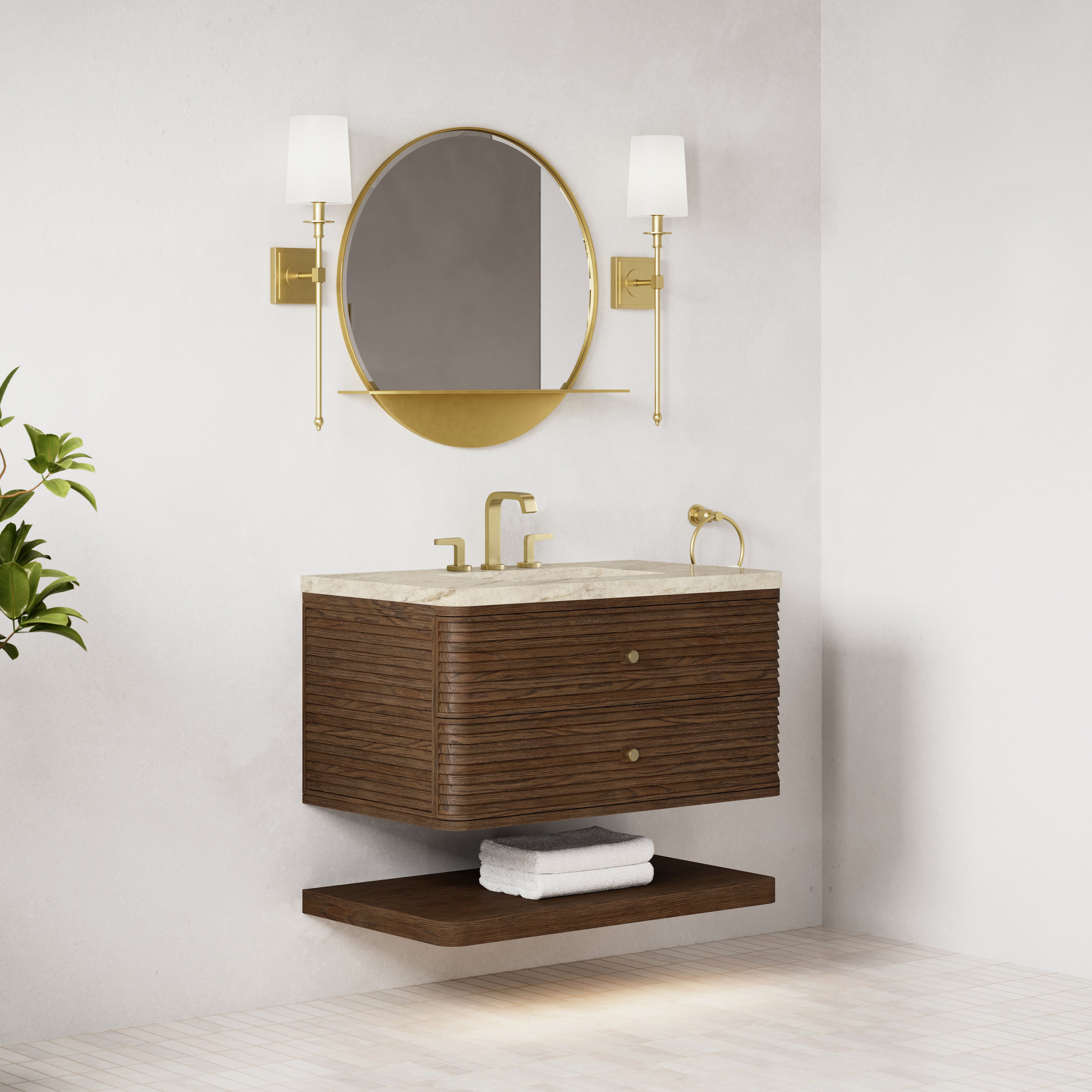 James Martin Allamari 36" Single Vanity in Sable with 3cm Countertop