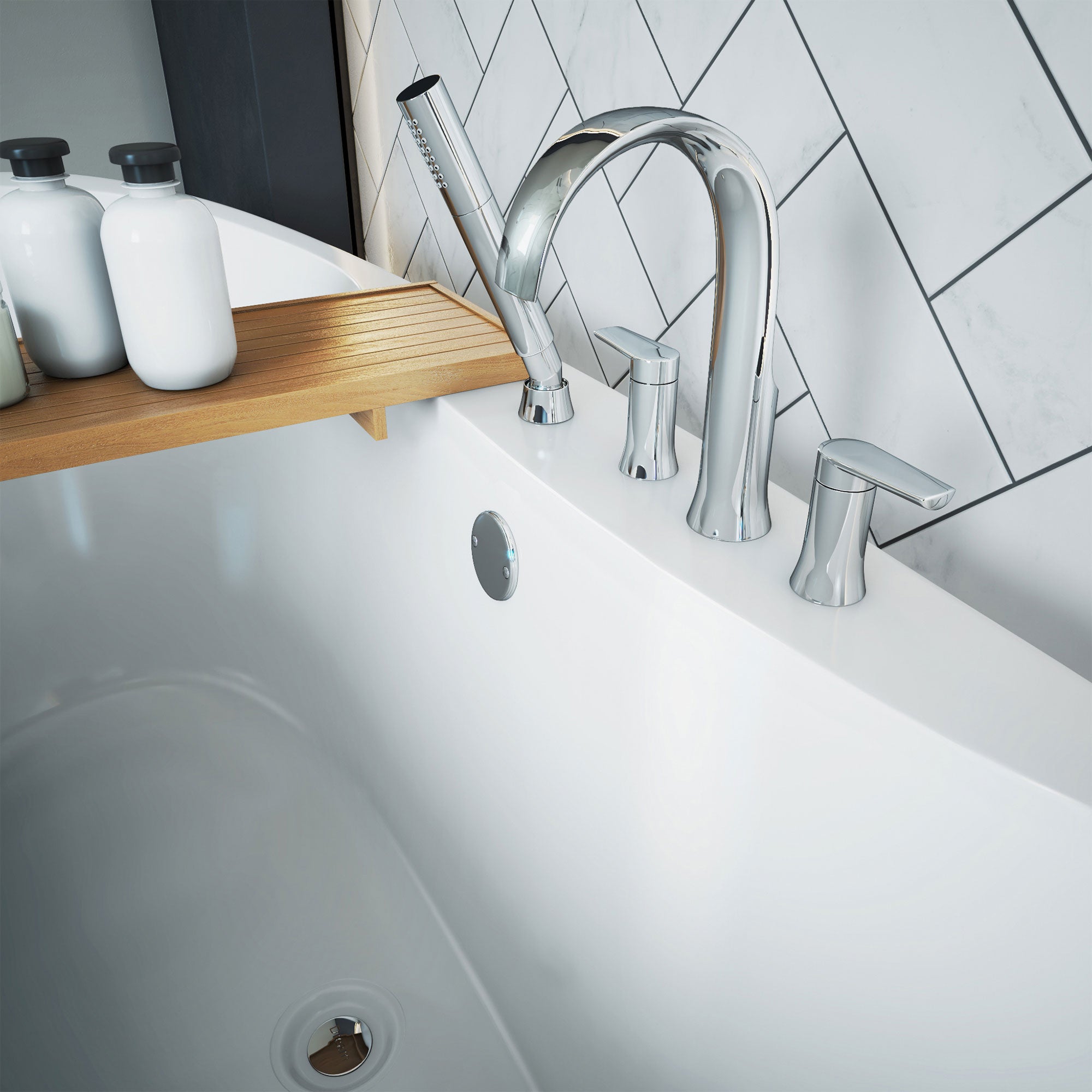 DreamLine Montego 60 in. L x 27 in. H Bathtub