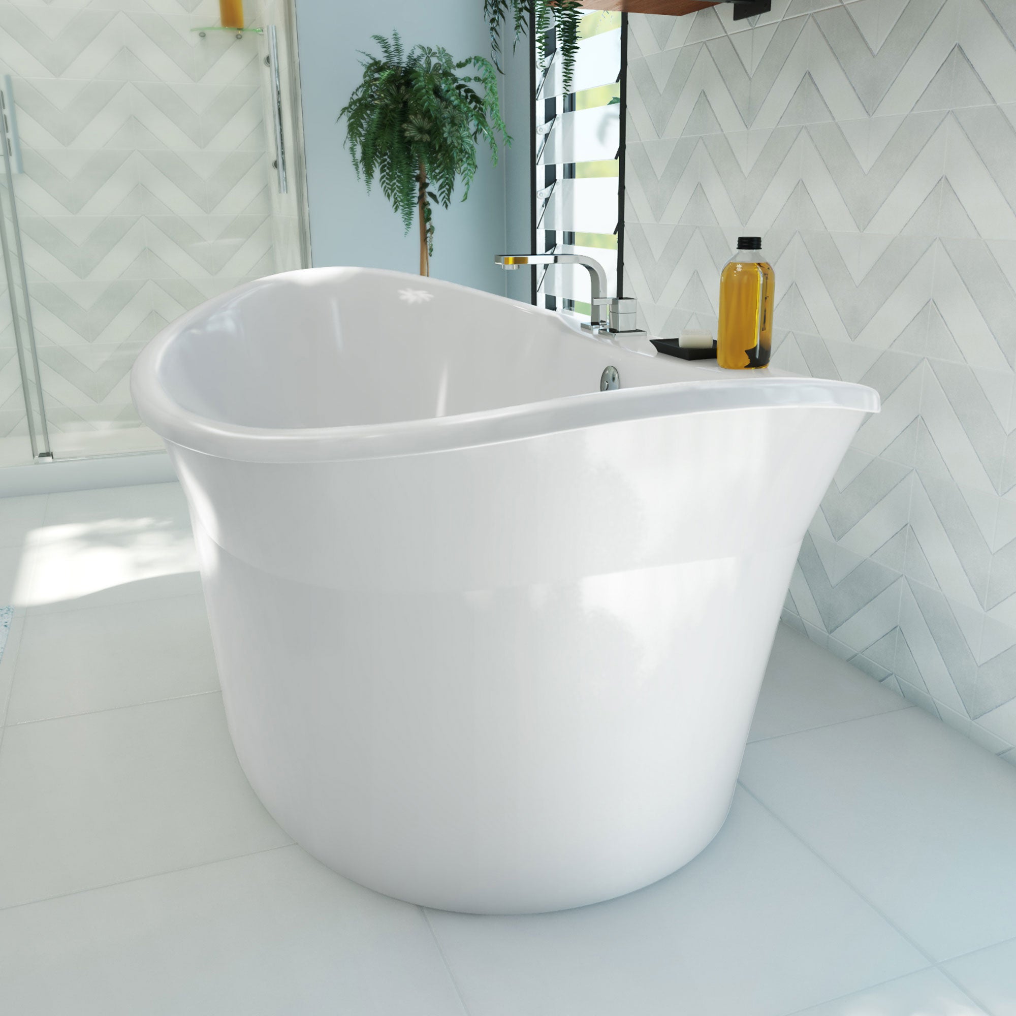DreamLine Montego 66 in. L x 27 in. H Bathtub