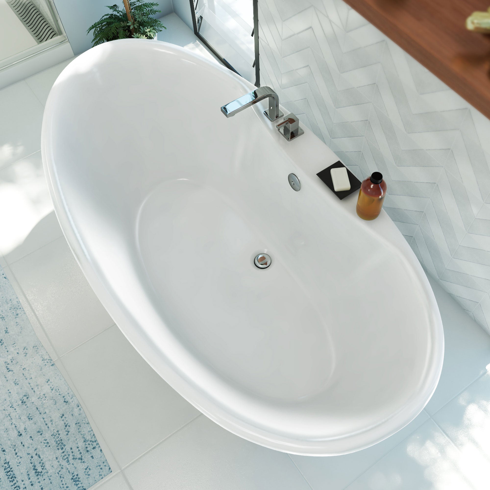 DreamLine Montego 66 in. L x 27 in. H Bathtub