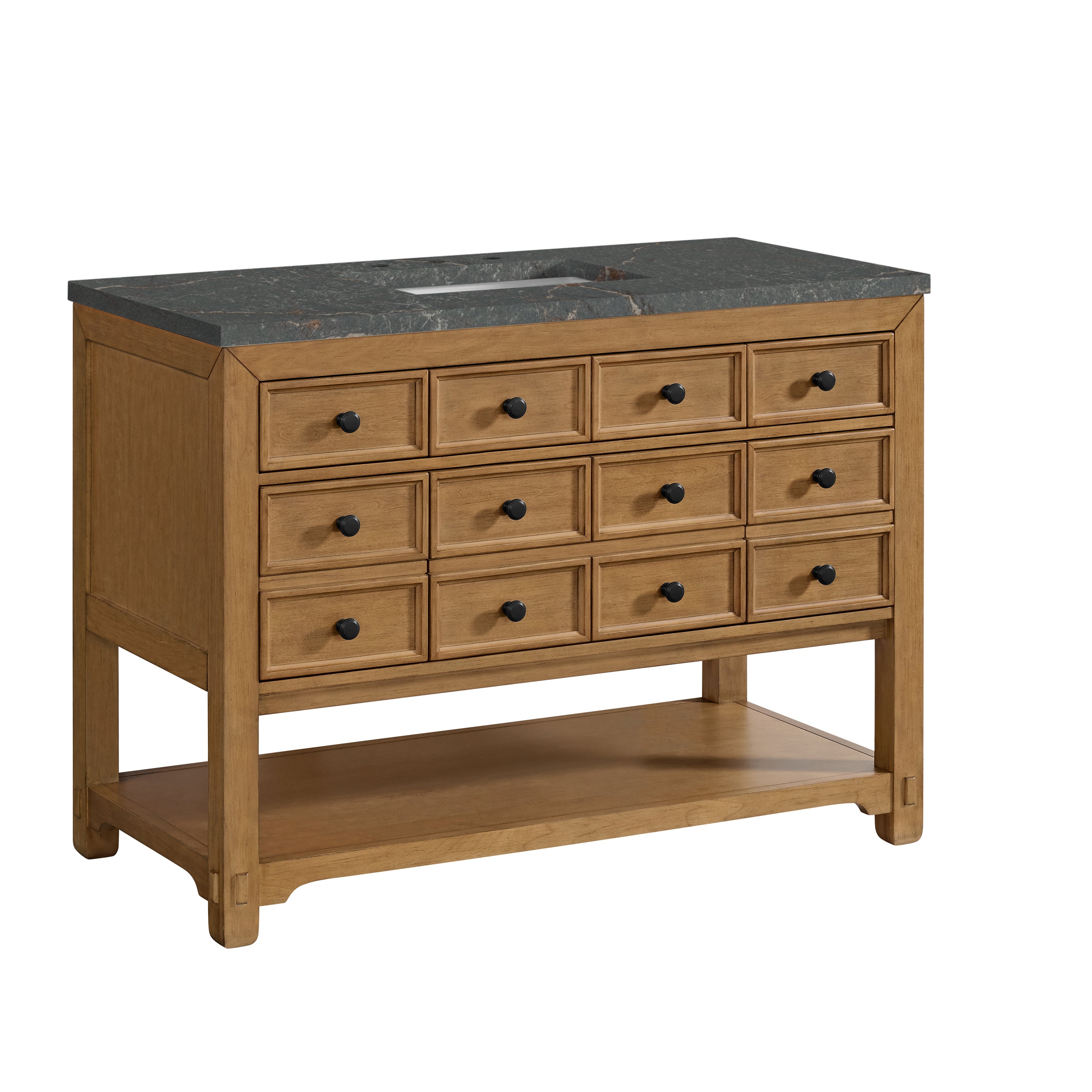 James Martin Malibu 48" Single Vanity in Amber Birch with 3cm Countertop