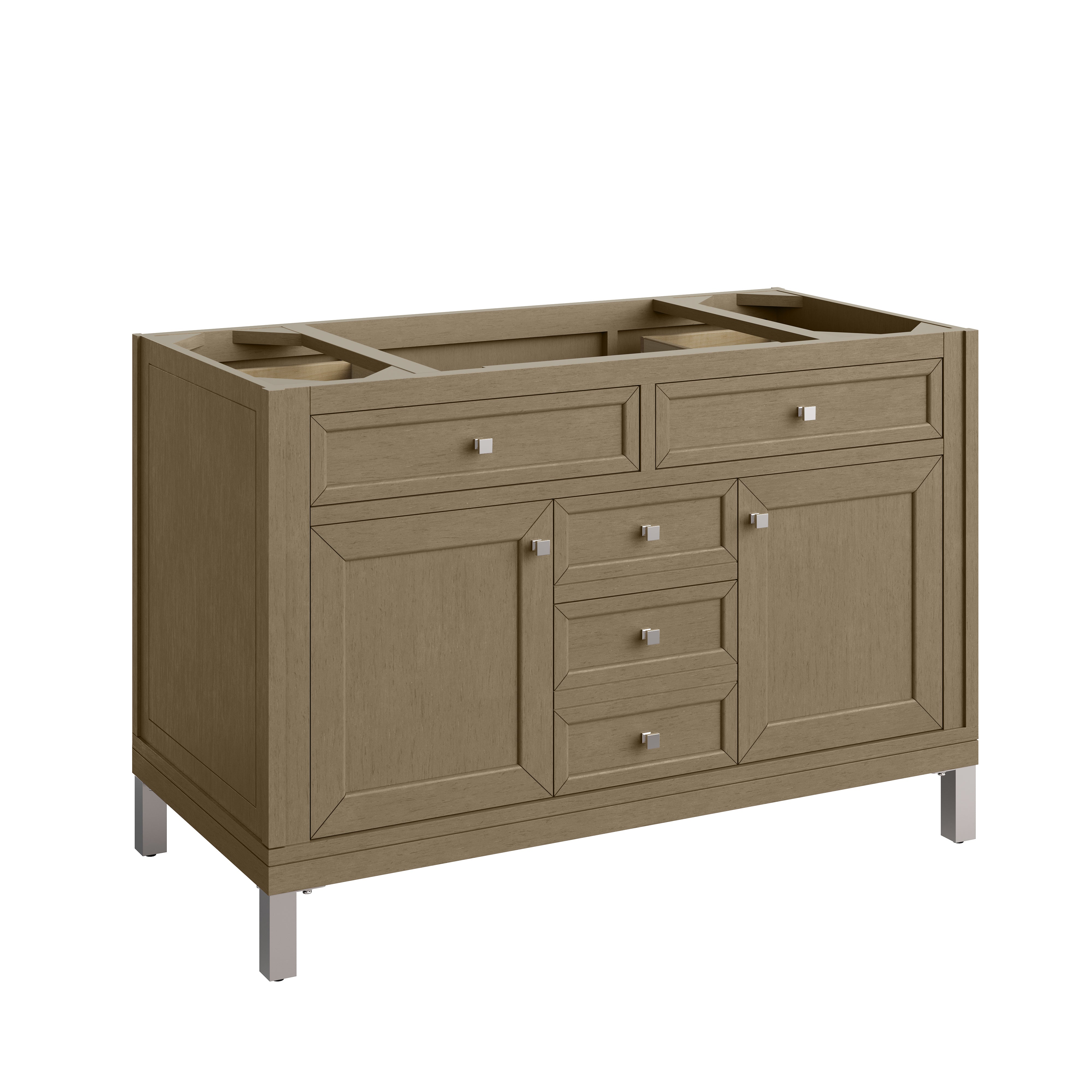 James Martin Chicago 48" Single Vanity in Walnut Whisper with 3cm Countertop