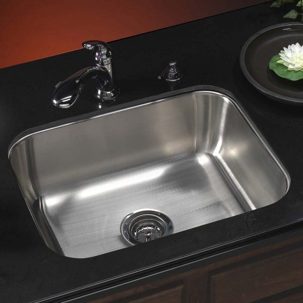 Houzer Medallion  23 inch Stainless Steel Undermount 9 inch Deep Single Bowl Kitchen Sink - MS-2309