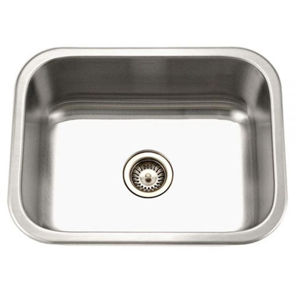 Houzer Medallion  23 inch Stainless Steel Undermount 9 inch Deep Single Bowl Kitchen Sink - MS-2309