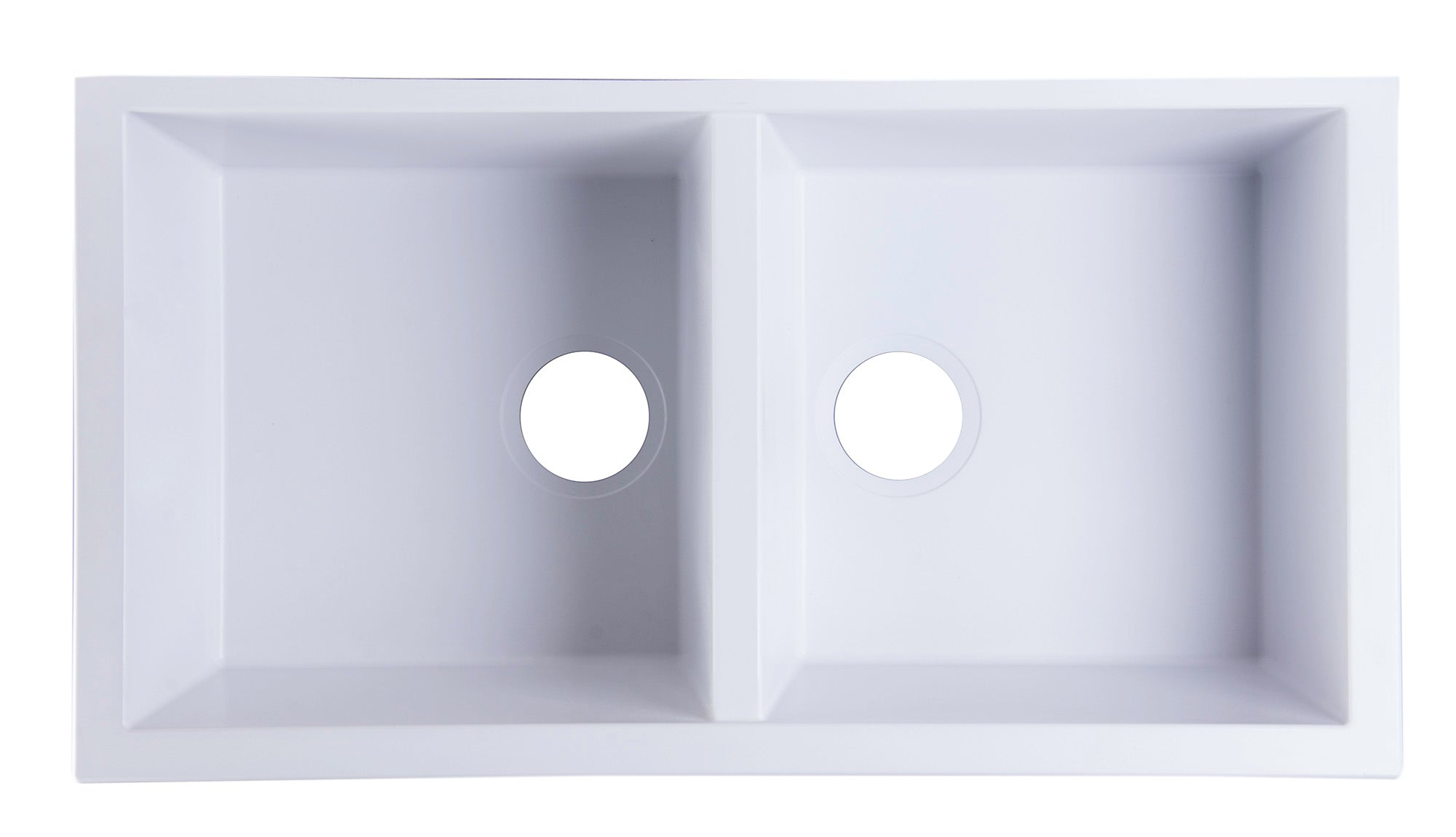ALFI brand AB3420UM 34" Undermount Double Bowl Granite Composite Kitchen Sink