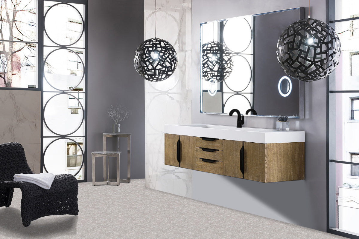 Columbia 72" Single Wall Mount Vanity Cabinet