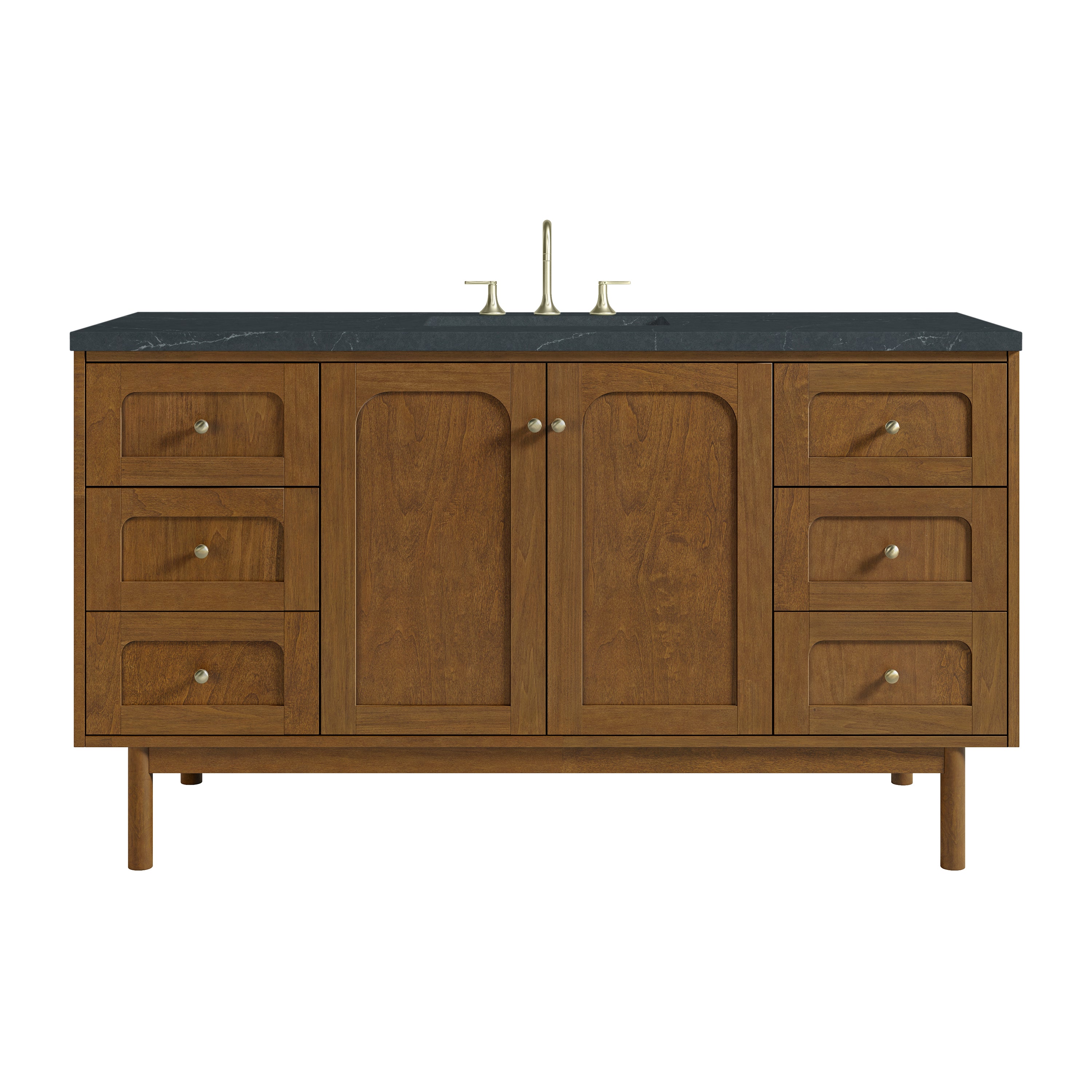 James Martin Laurent 60" Single Vanity in Honey Oak with 3cm Countertop