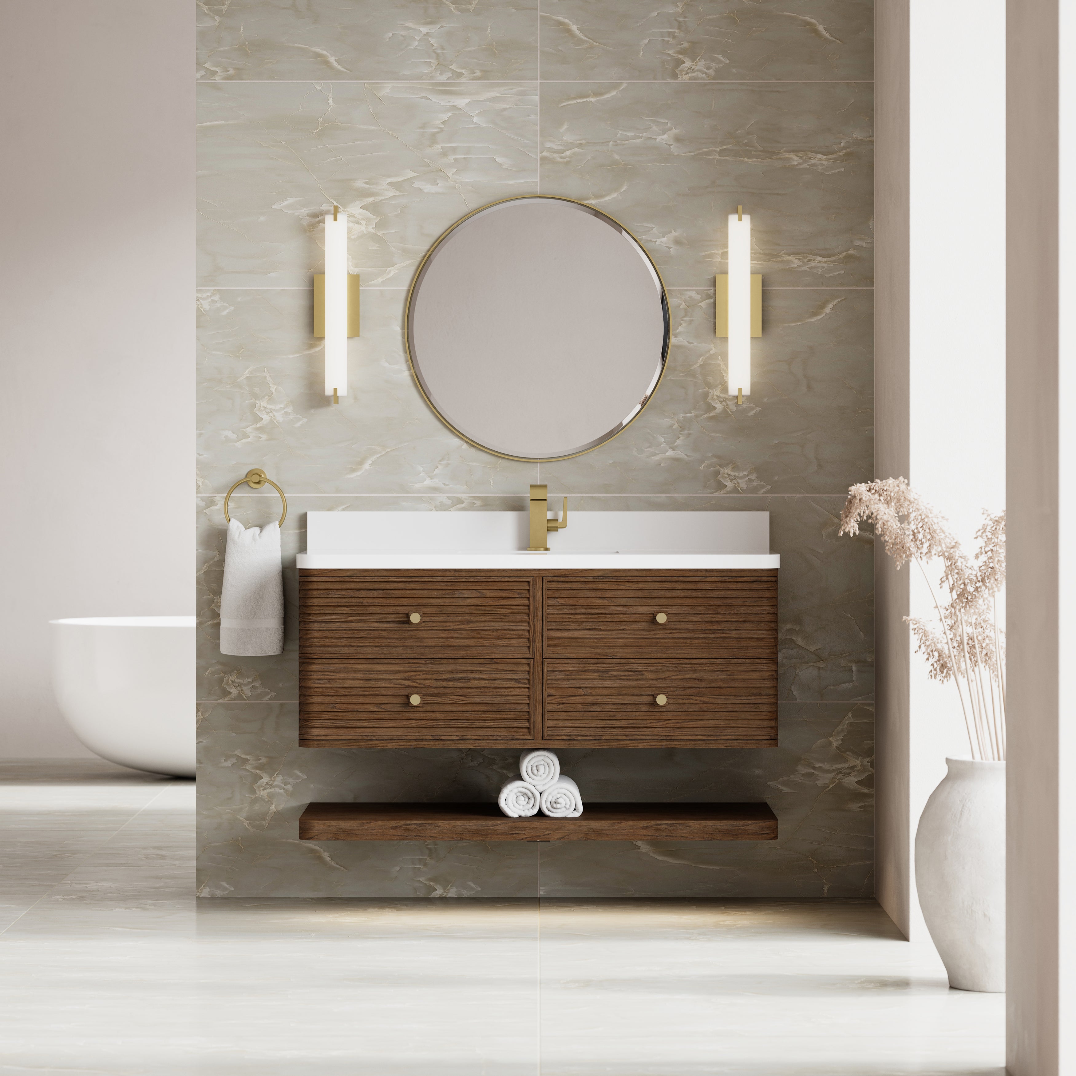 James Martin Allamari 48" Single Vanity in Sable with 3cm Countertop