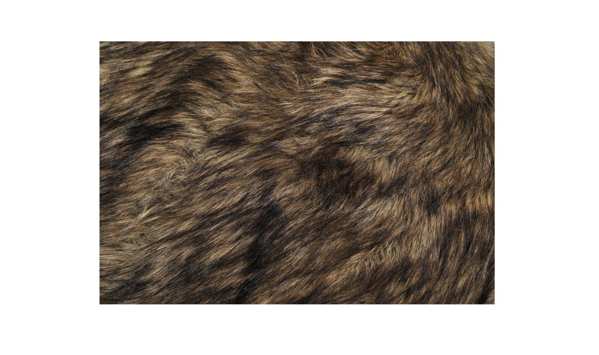 Moes Serge Ottoman Faux Shearling MU-1006