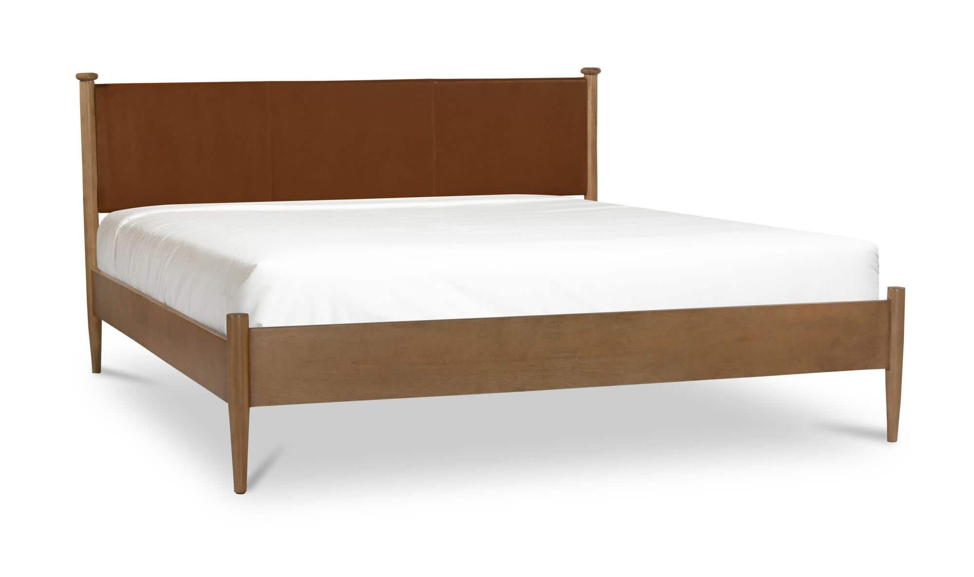 Moes Crosby Queen Bed Brown MU-1008