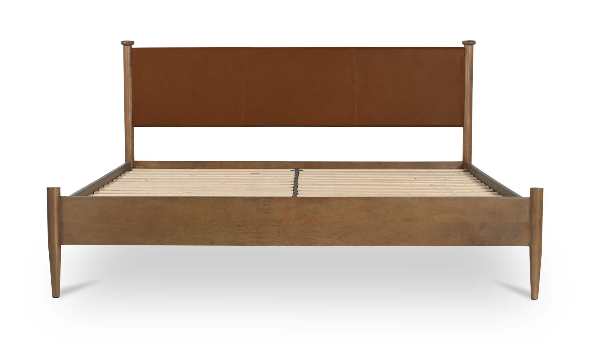 Moes Crosby Queen Bed Brown MU-1008