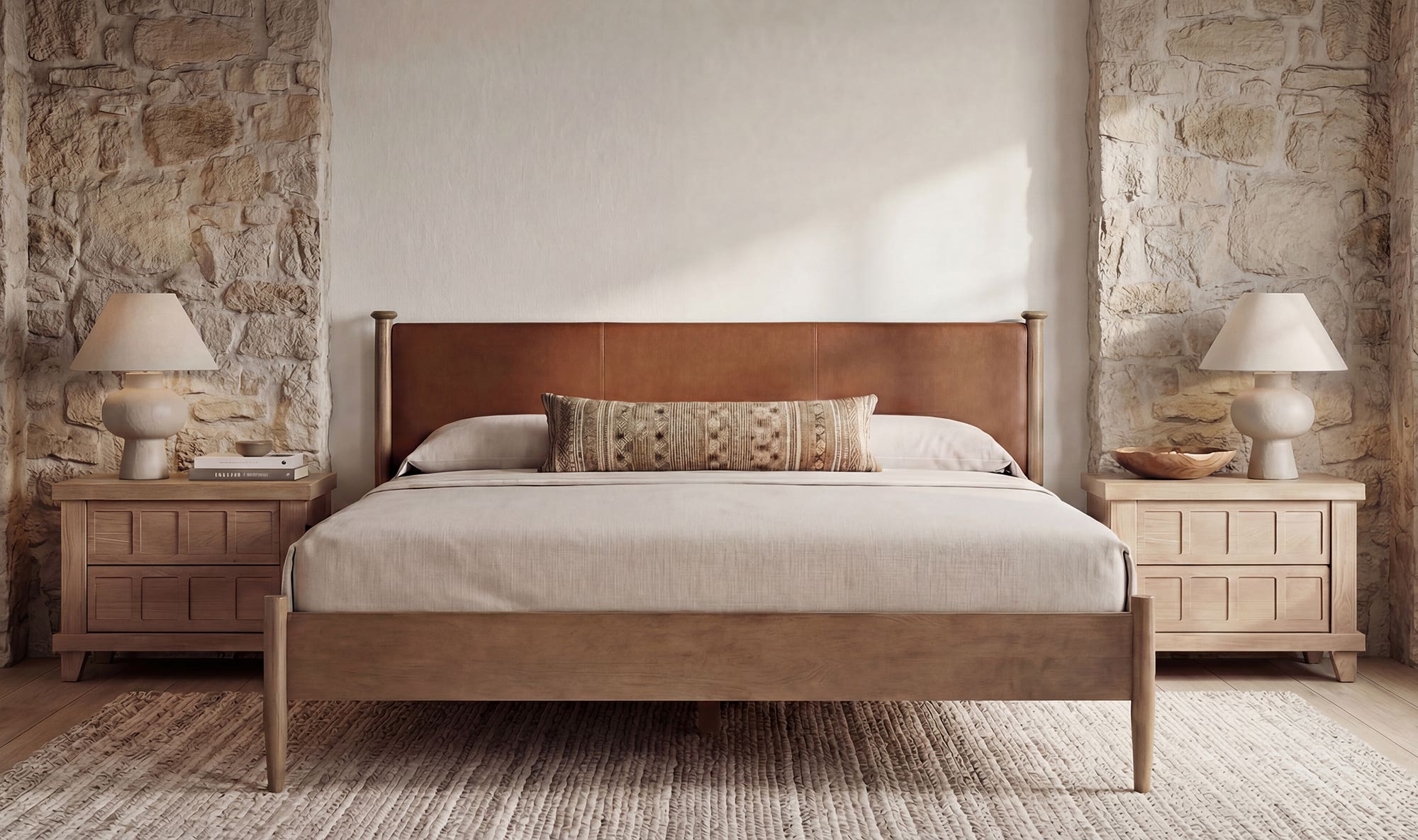 Moes Crosby King Bed Brown MU-1009