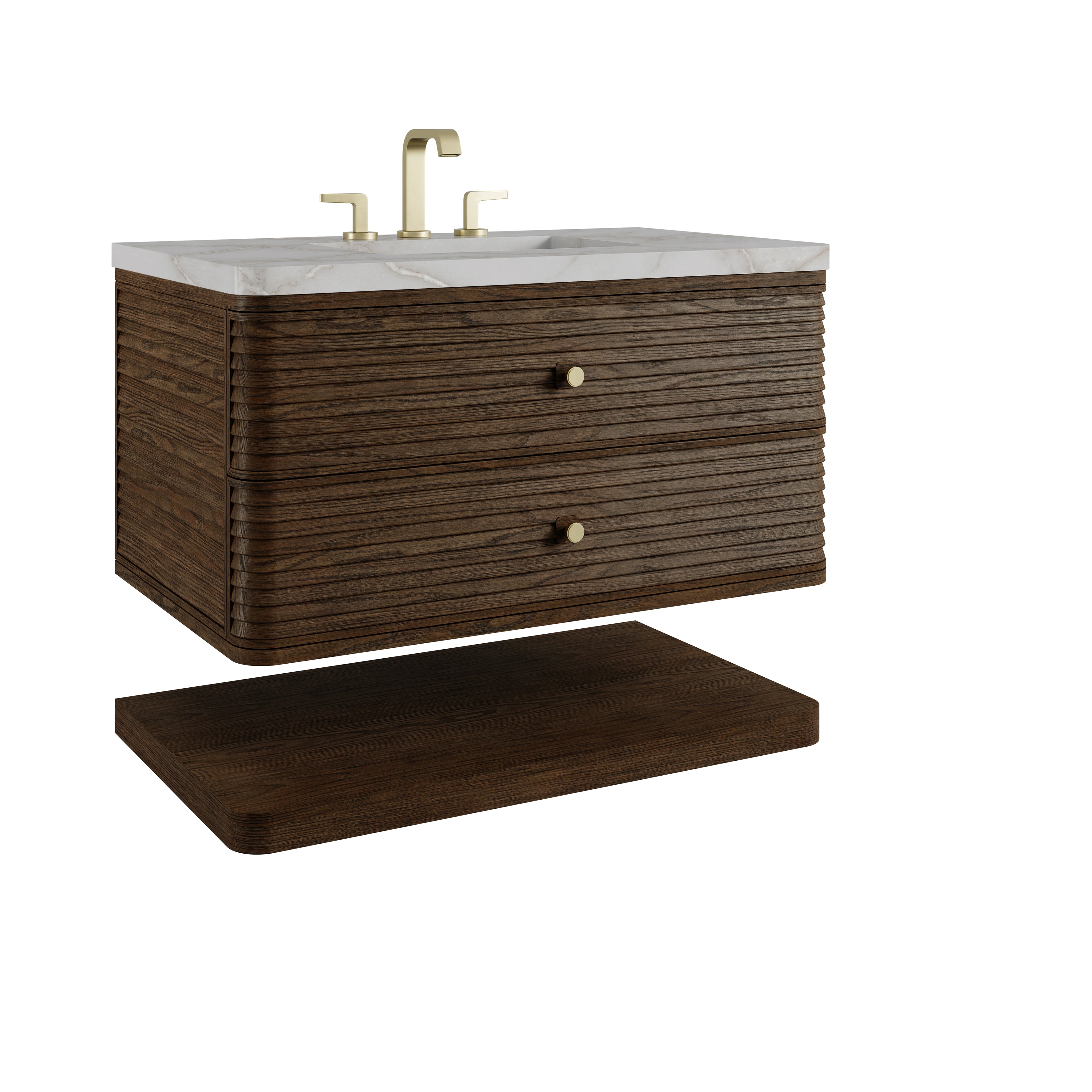 James Martin Allamari 36" Single Vanity in Sable with 3cm Countertop