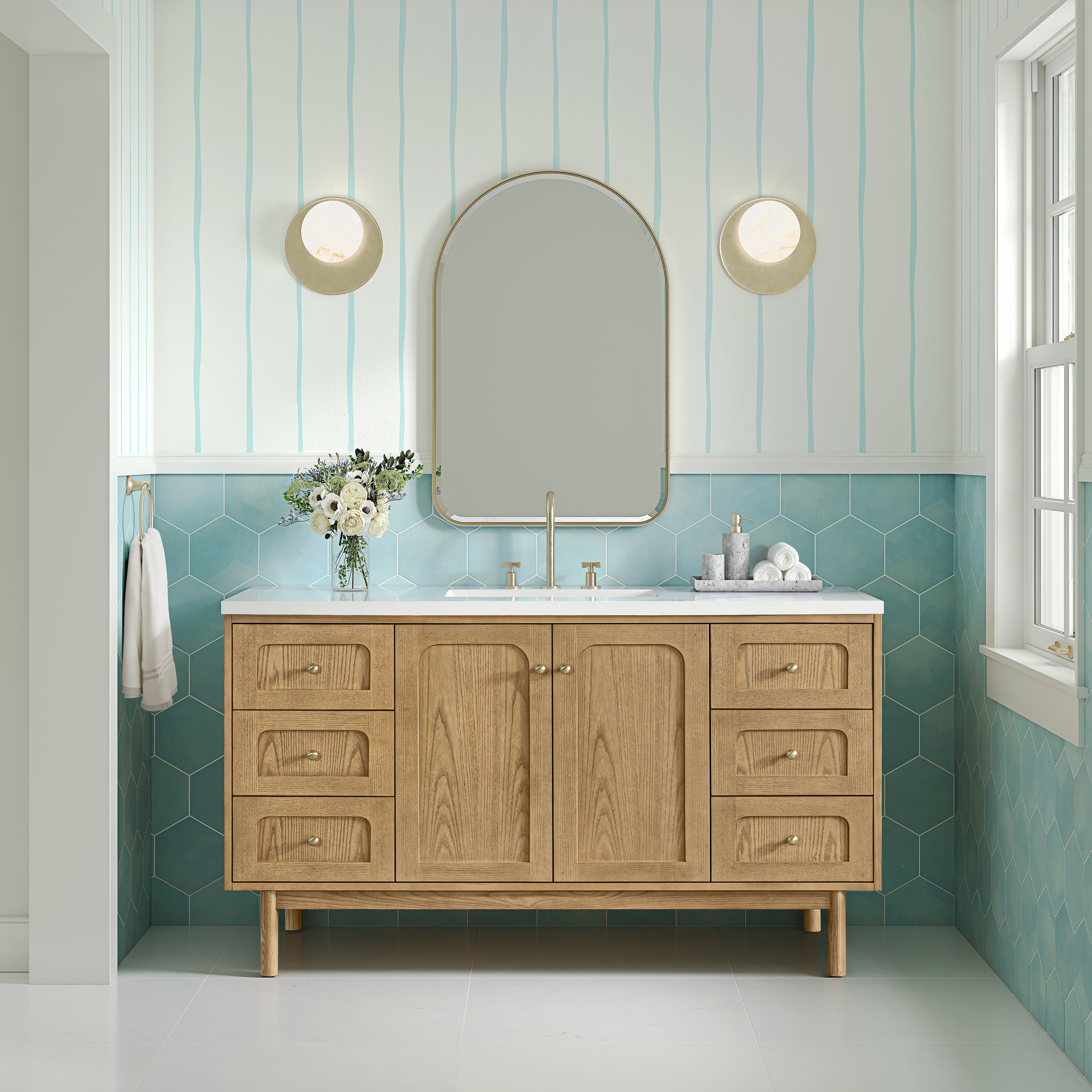 James Martin Rohe 24" Arched Mirror