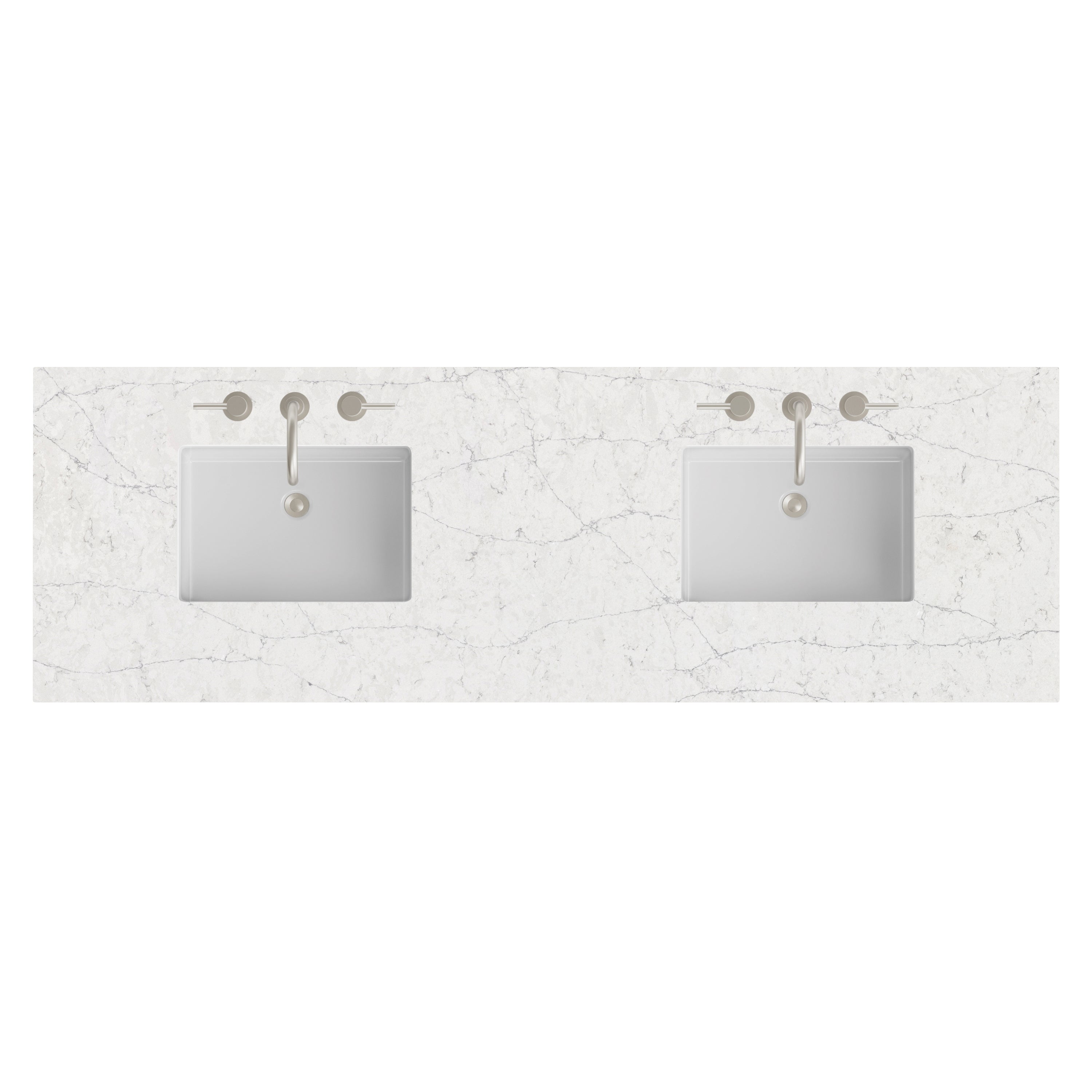 James Martin 72" Double Top with Sink, 3cm