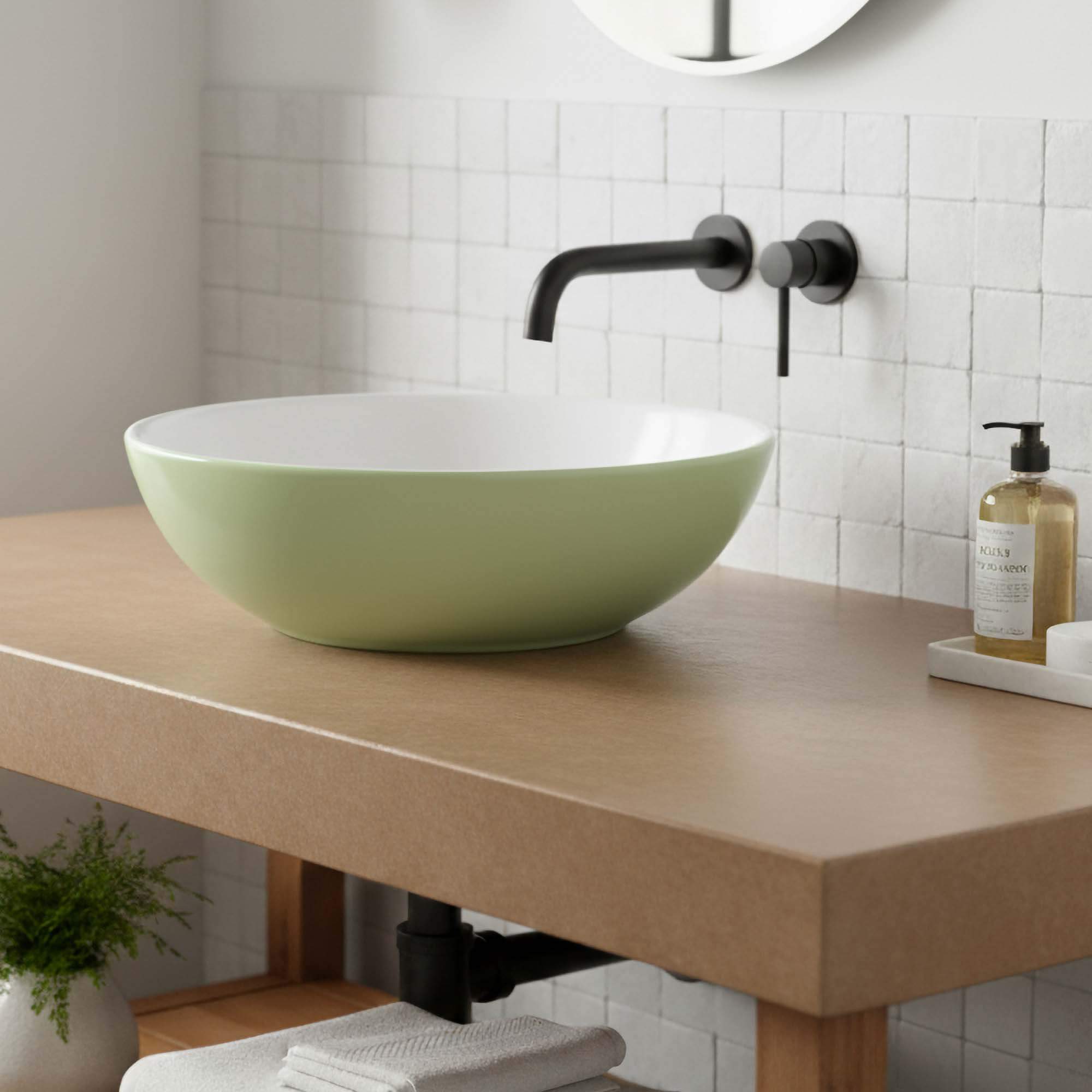 Fine Fixtures Round Modern Vessel Sink 16" x 16"