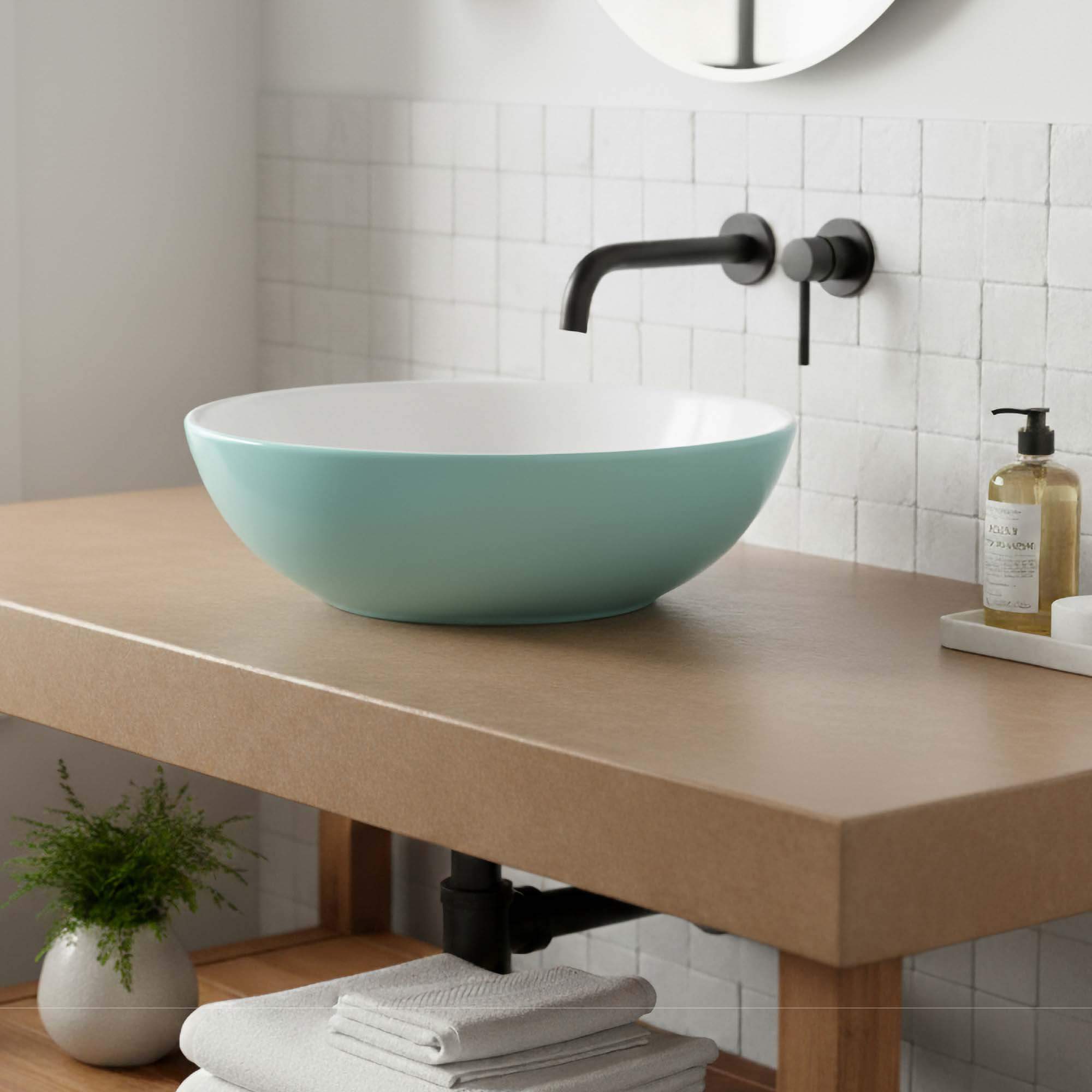Fine Fixtures Round Modern Vessel Sink 16" x 16"