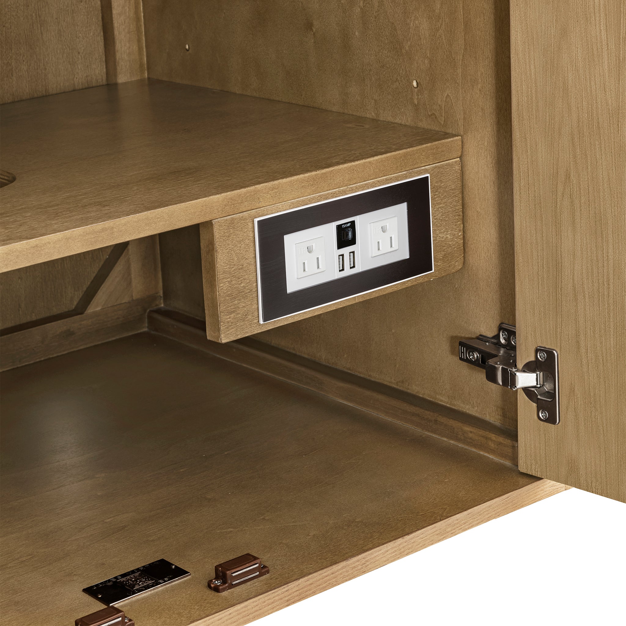 James Martin Laurent 30" Single Vanity in Light Natural Oak with 3cm Countertop