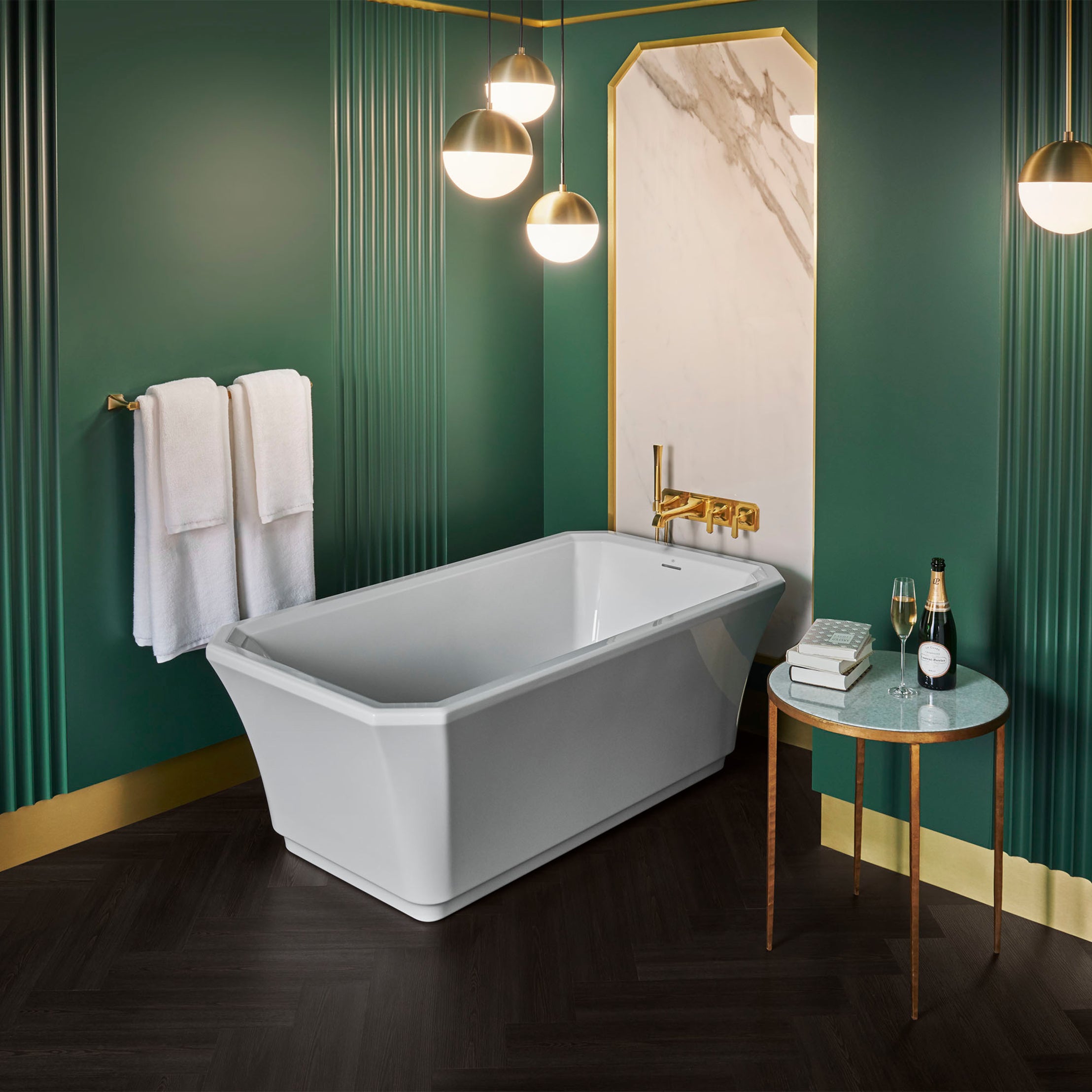 MAIDSTONE | DXV Belshire 66 in. x 36 in. Freestanding Bathtub