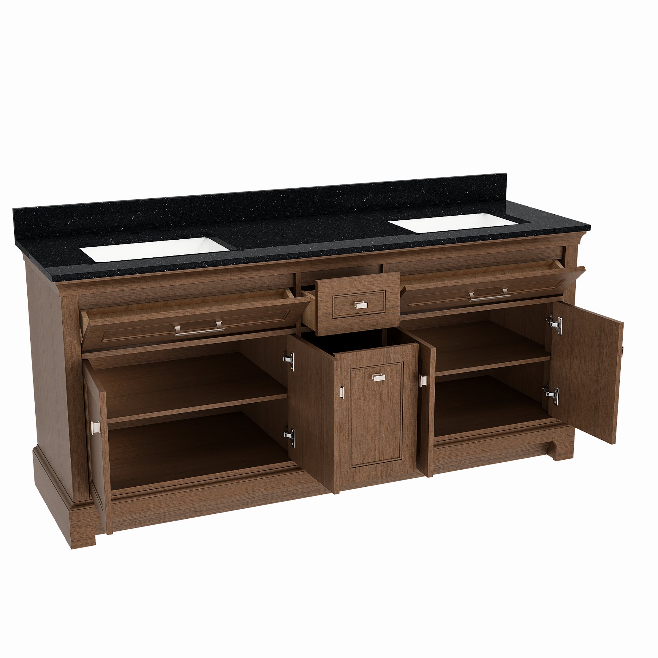 MAIDSTONE Bronson 72 Inch Vanity Base