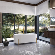 MAIDSTONE Haven 67 Inch Acrylic Double Ended Freestanding Tub