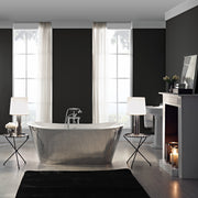 MAIDSTONE | DXV 67-Inch Cast Iron Double Ended Tub with Mirror Skirt