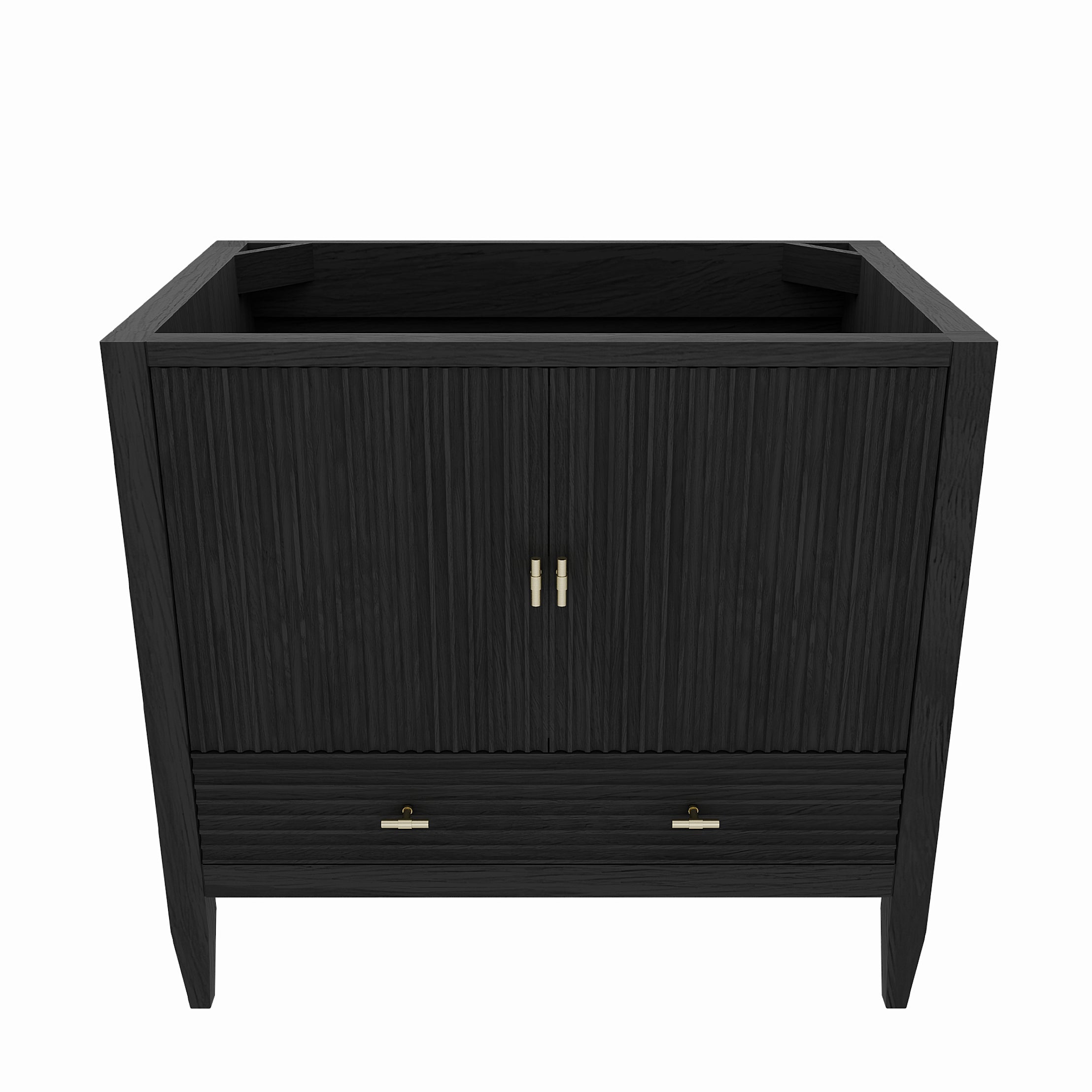 MAIDSTONE Valmont 36 Inch Fluted Vanity Base