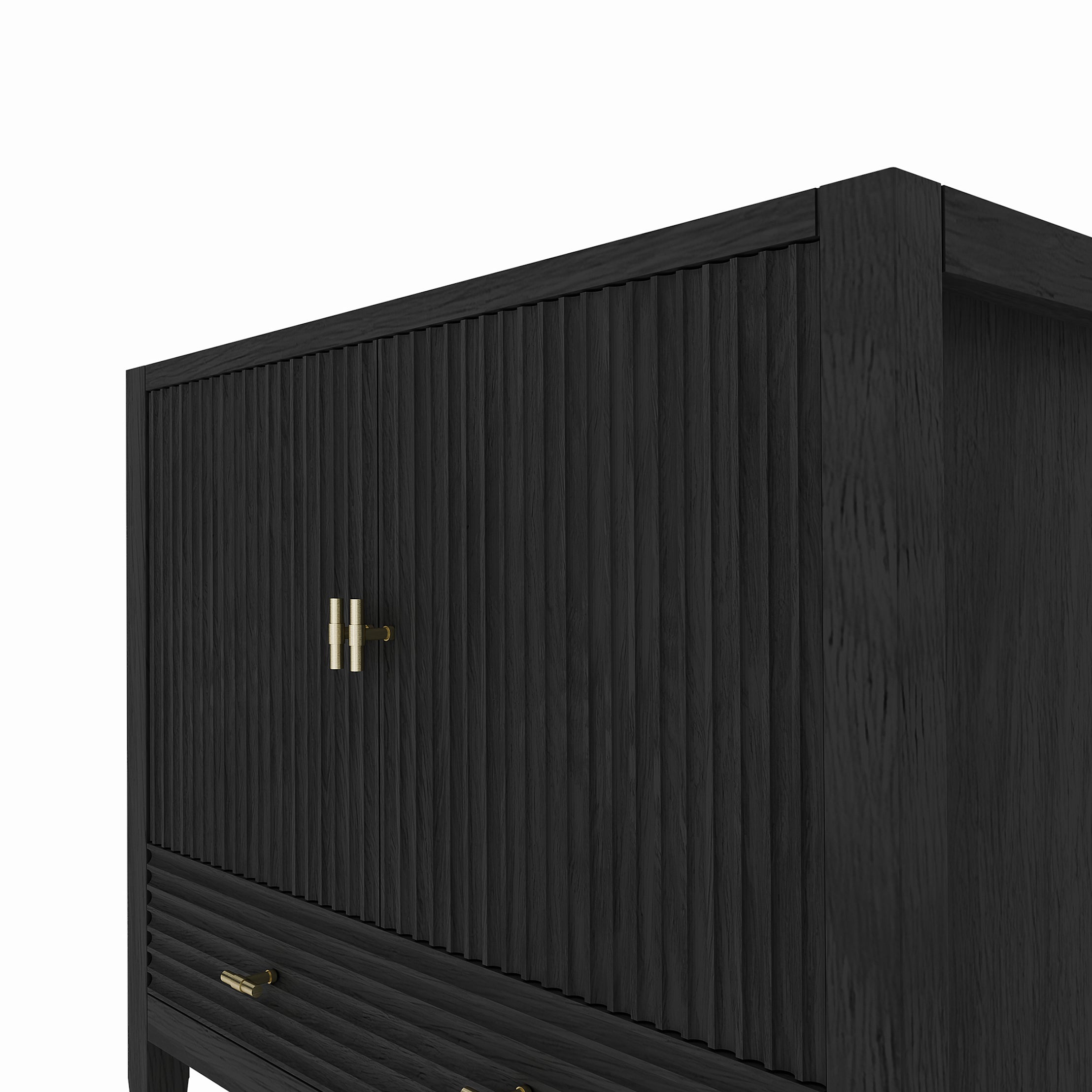MAIDSTONE Valmont 36 Inch Fluted Vanity Base