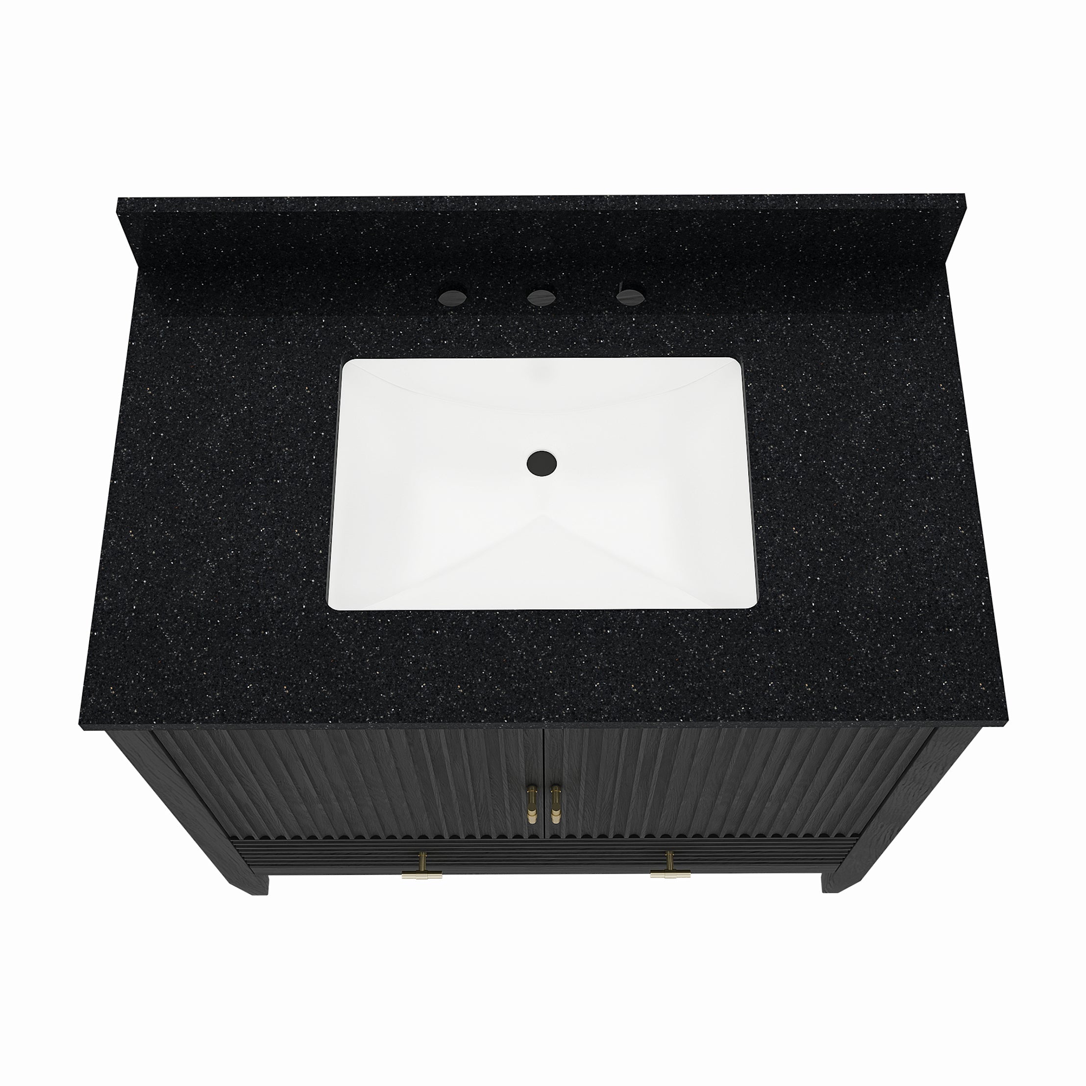 MAIDSTONE Valmont 36 Inch Fluted Vanity Base