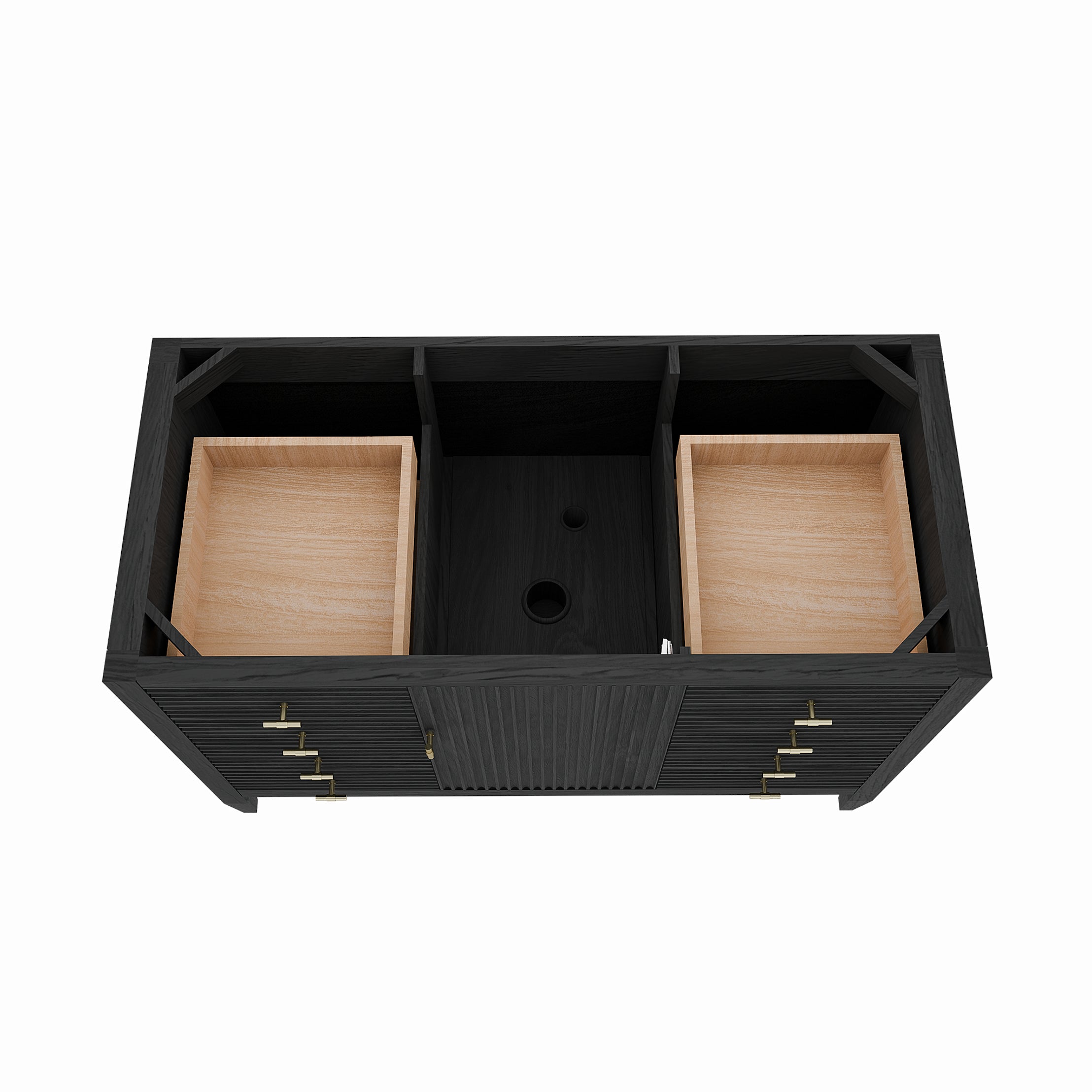 MAIDSTONE Valmont 48 Inch Fluted Vanity Base