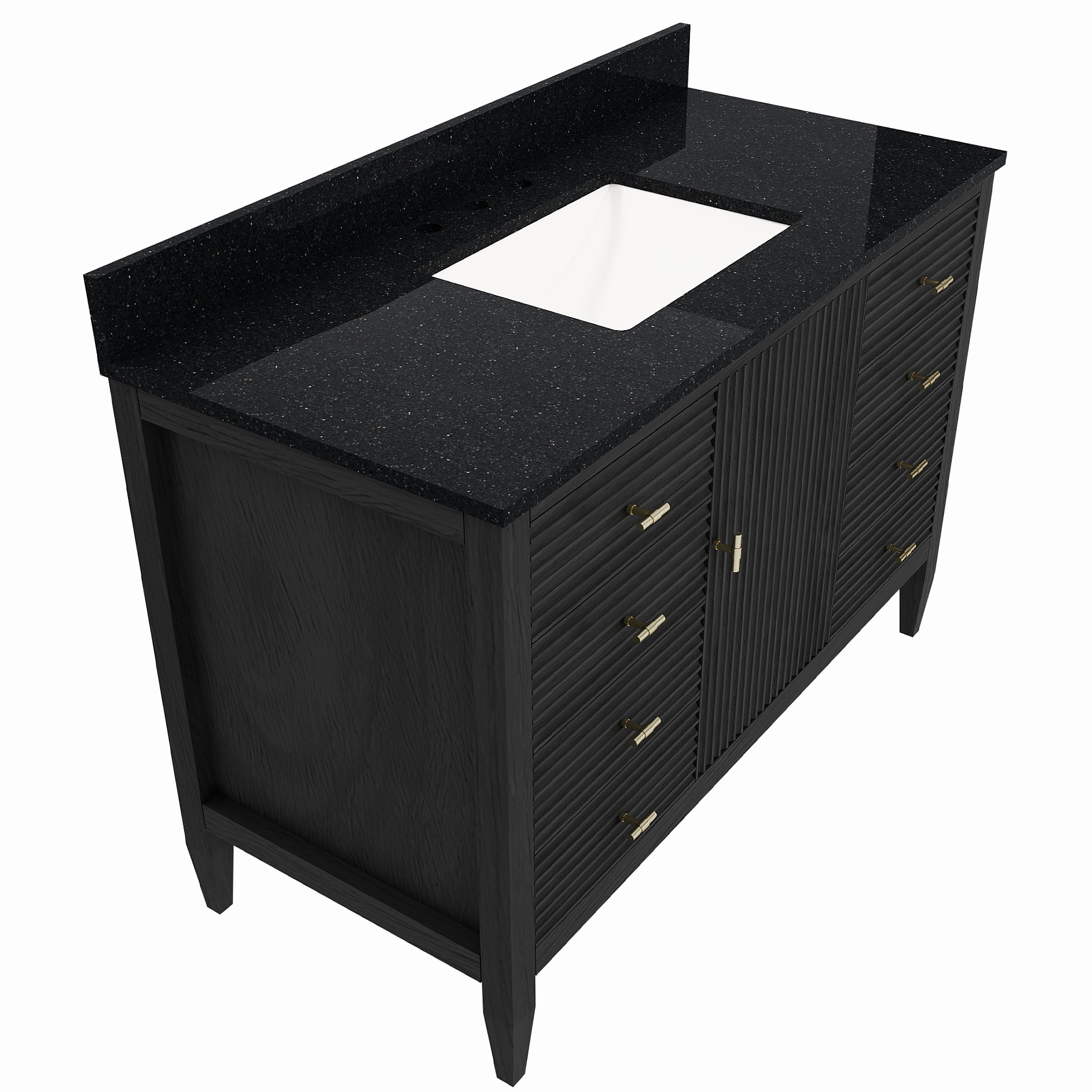 MAIDSTONE Valmont 48 Inch Fluted Vanity Base