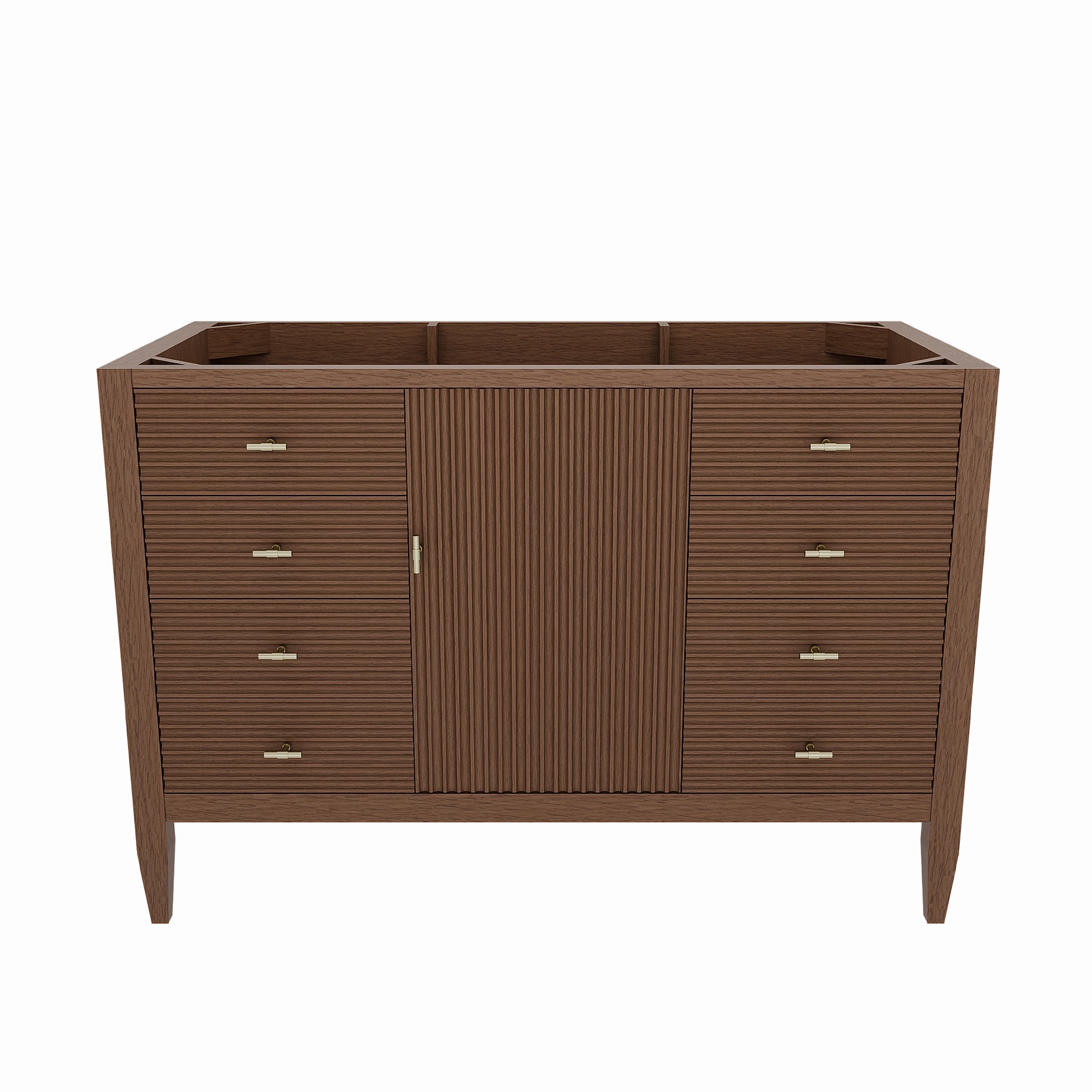 MAIDSTONE Valmont 48 Inch Fluted Vanity Base