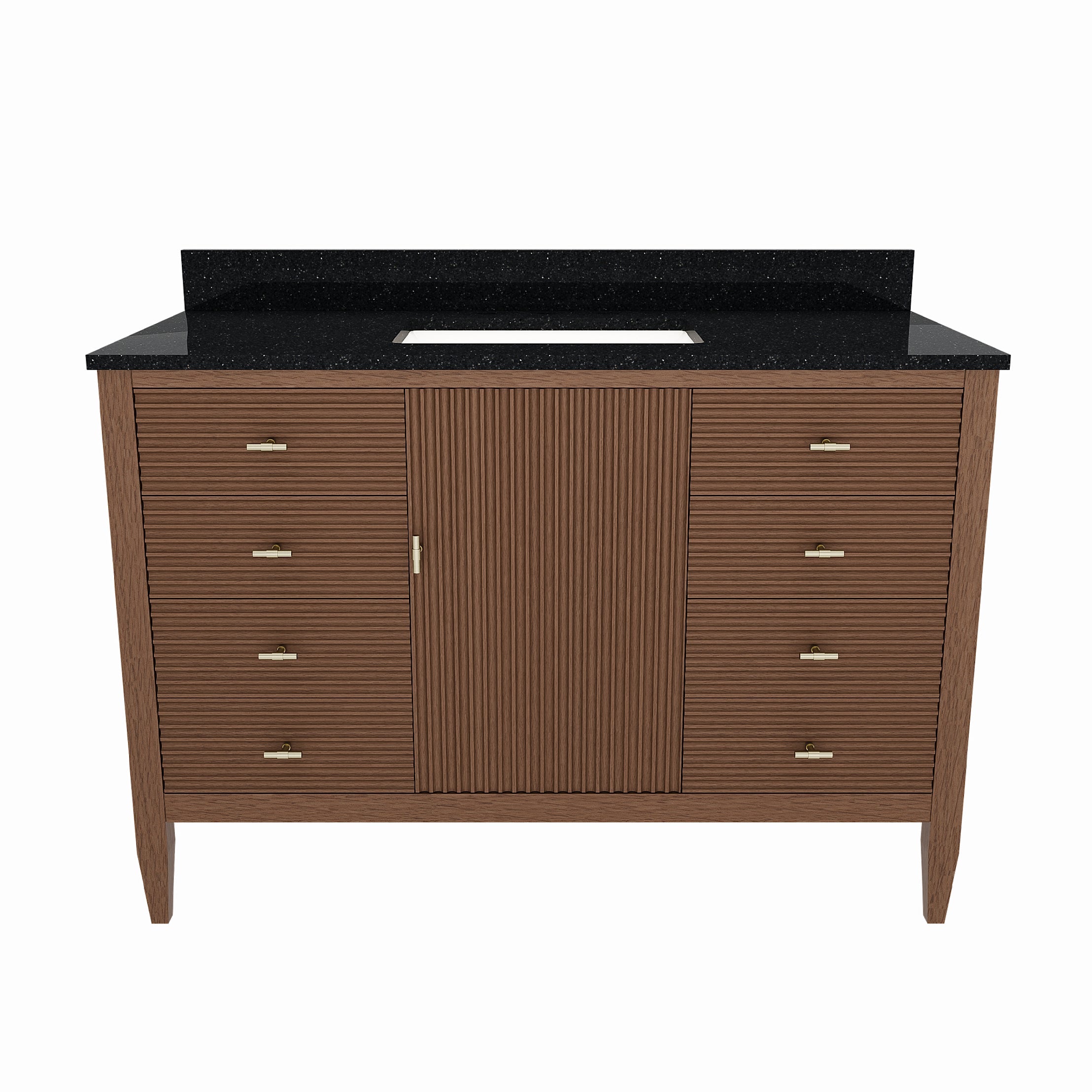 MAIDSTONE Valmont 48 Inch Fluted Vanity Base